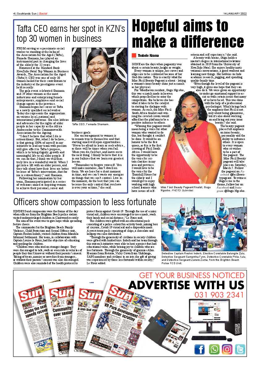 Southlands Sun 14 January 2022 page 4