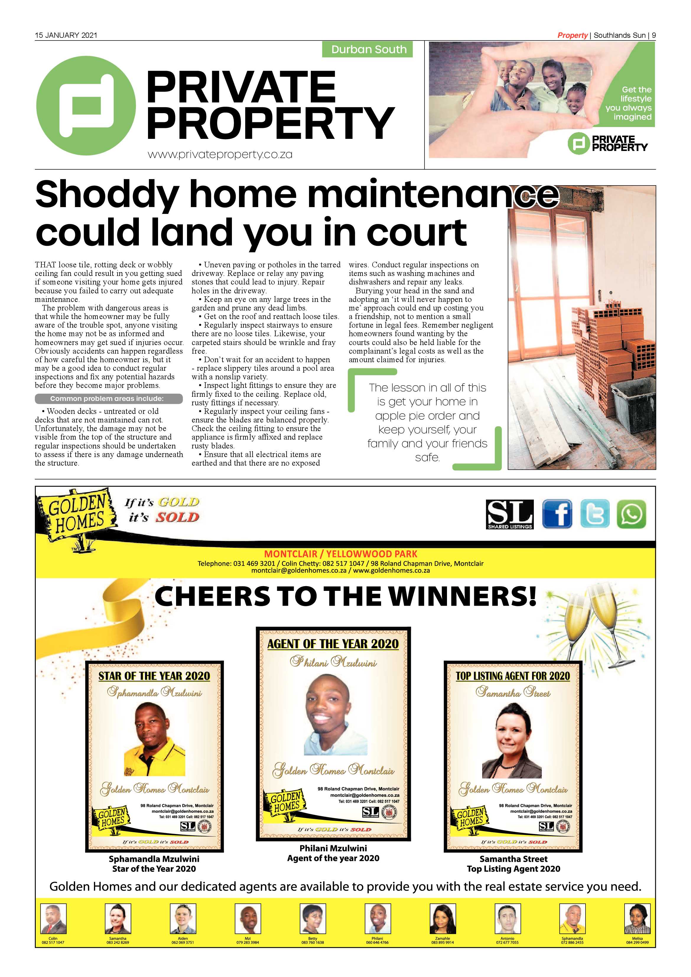 Southlands Sun 15 January 2020 page 9