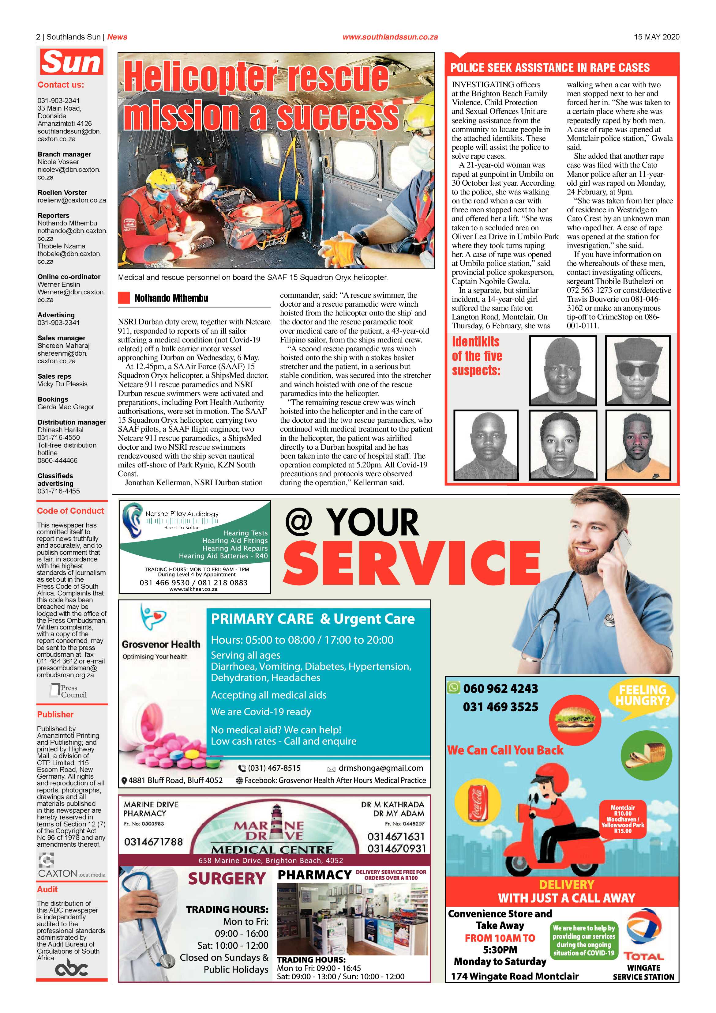 Southlands Sun 15 May 2020 page 2