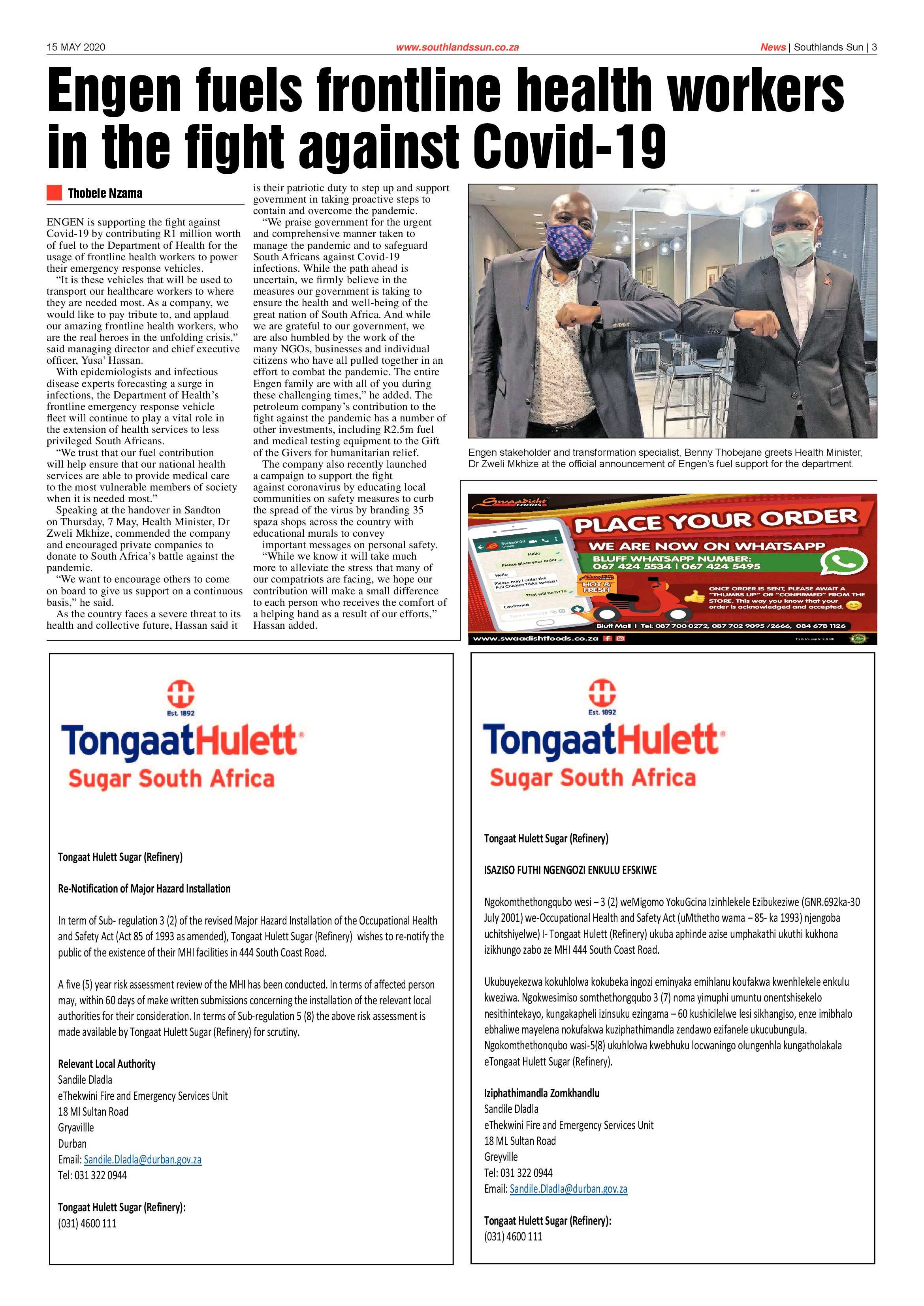 Southlands Sun 15 May 2020 page 3