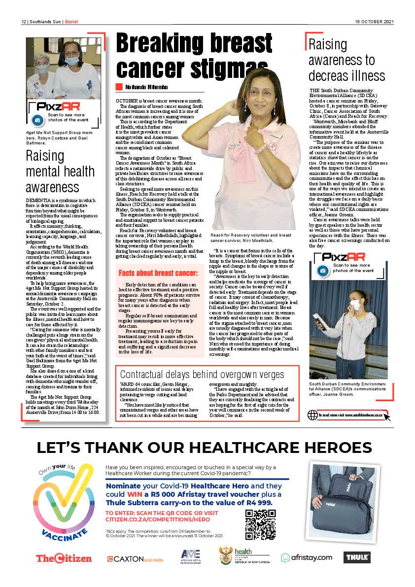 Southlands Sun 15 October 2021 page 12