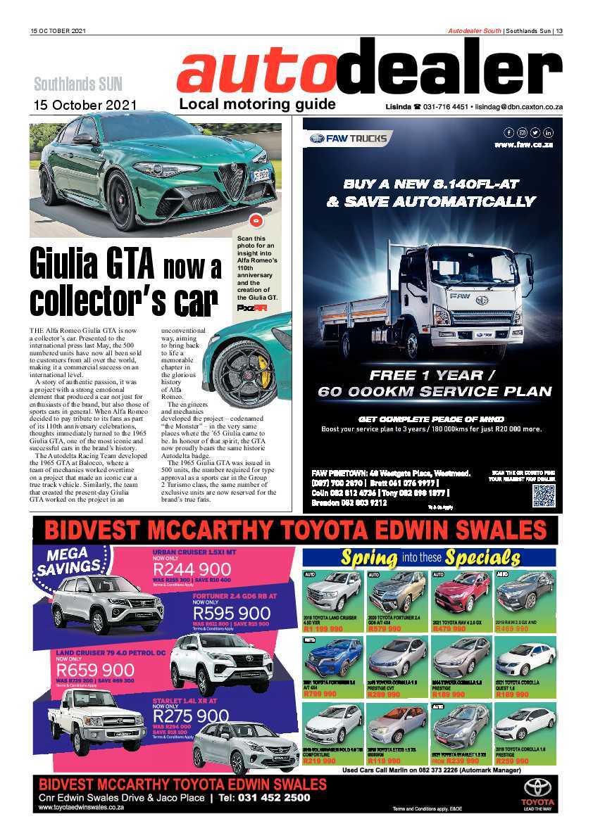 Southlands Sun 15 October 2021 page 13