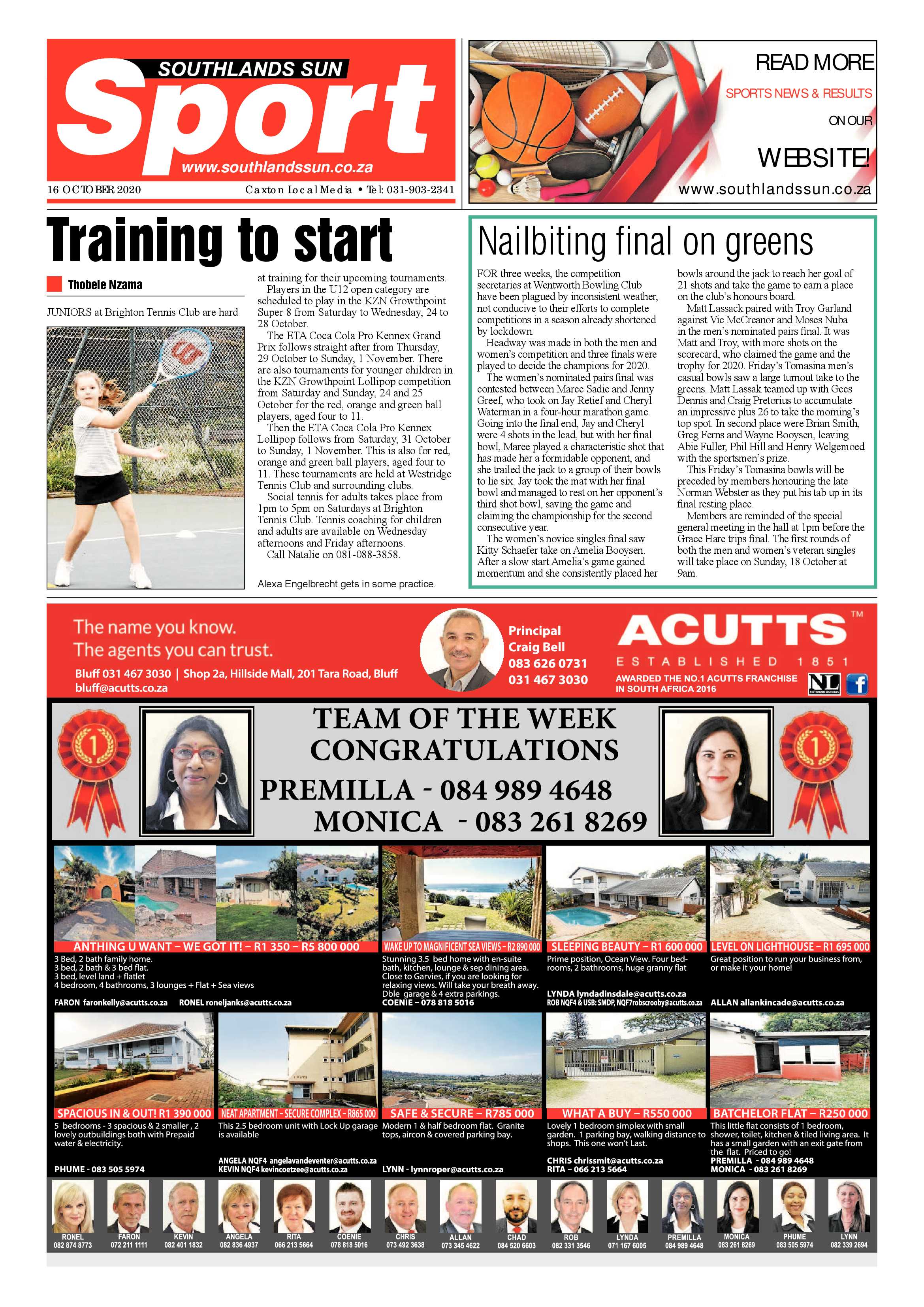 Southlands Sun 16 October 2020 page 12