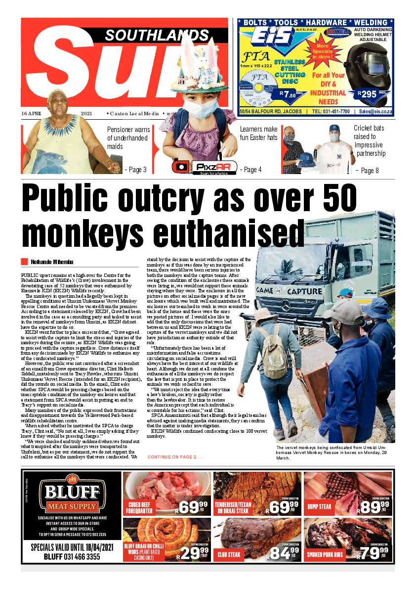 Southlands Sun 16 September 2021 page 1