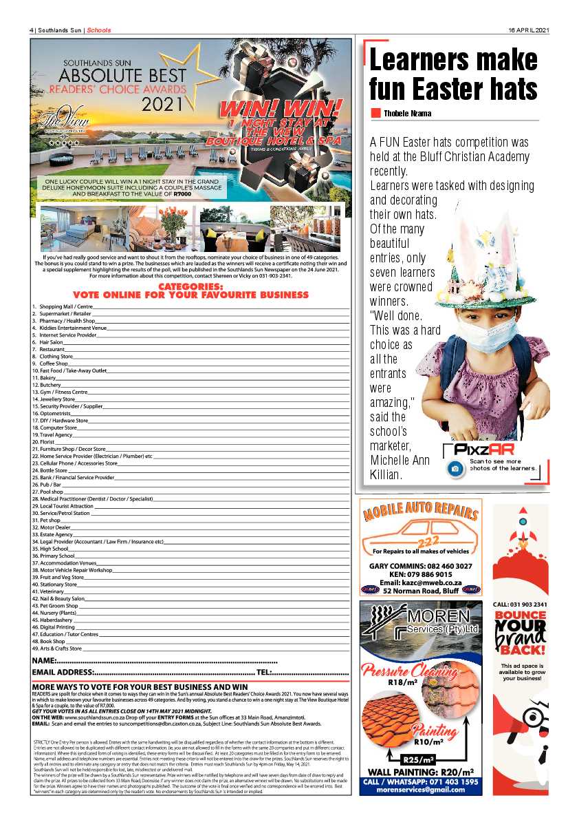 Southlands Sun 16 September 2021 page 4