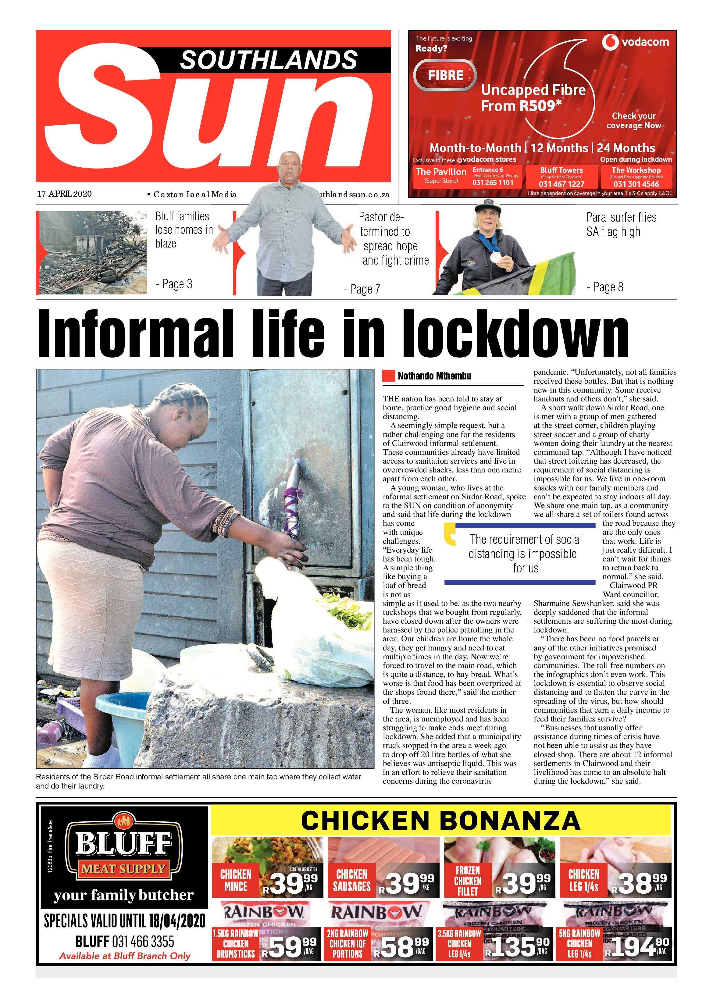 Southlands Sun 17 April 2020 page 1