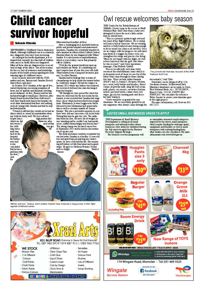 Southlands Sun 17 September 2021 page 3