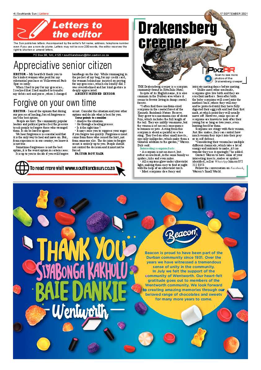 Southlands Sun 17 September 2021 page 4