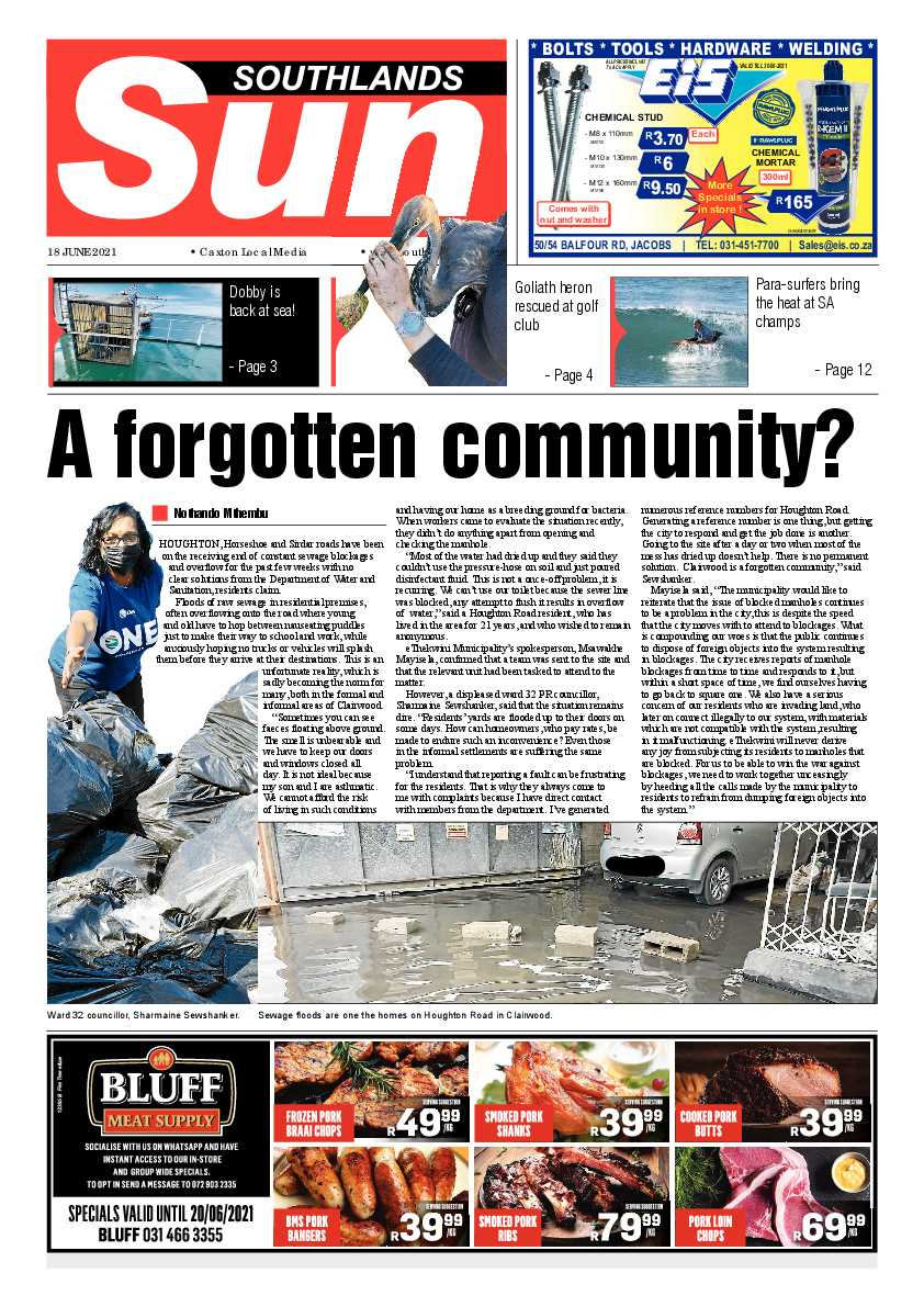 Southlands Sun 18 June 2021 page 1