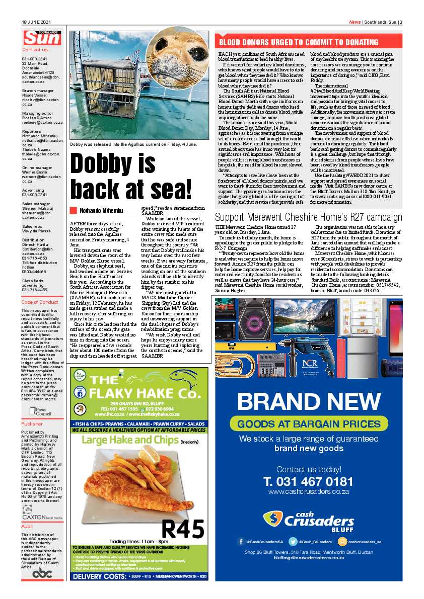 Southlands Sun 18 June 2021 page 3