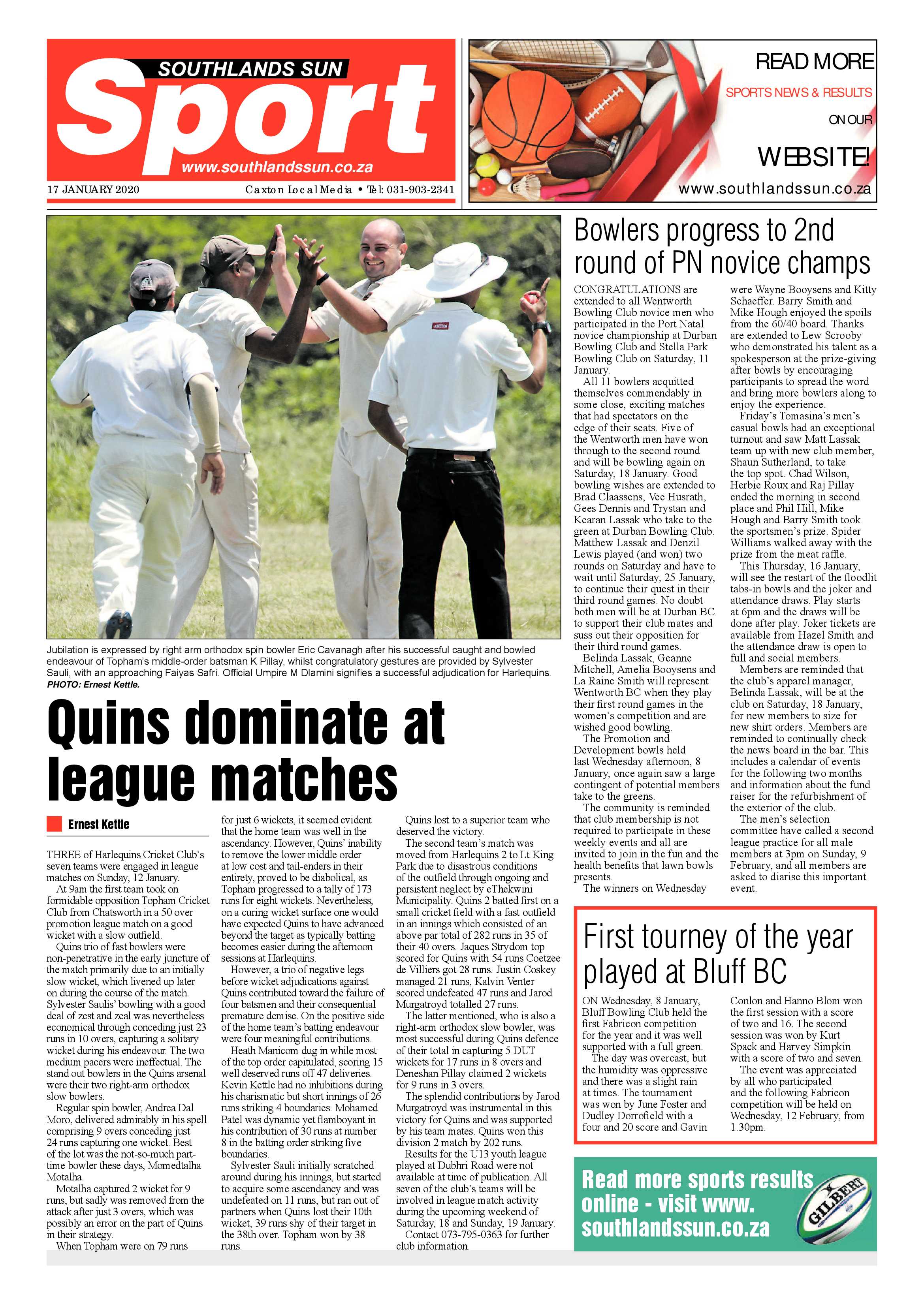 Southlands Sun 17 Januray 2020 page 16