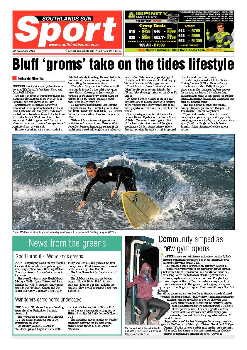 Southlands Sun 20 August  2021 page 12