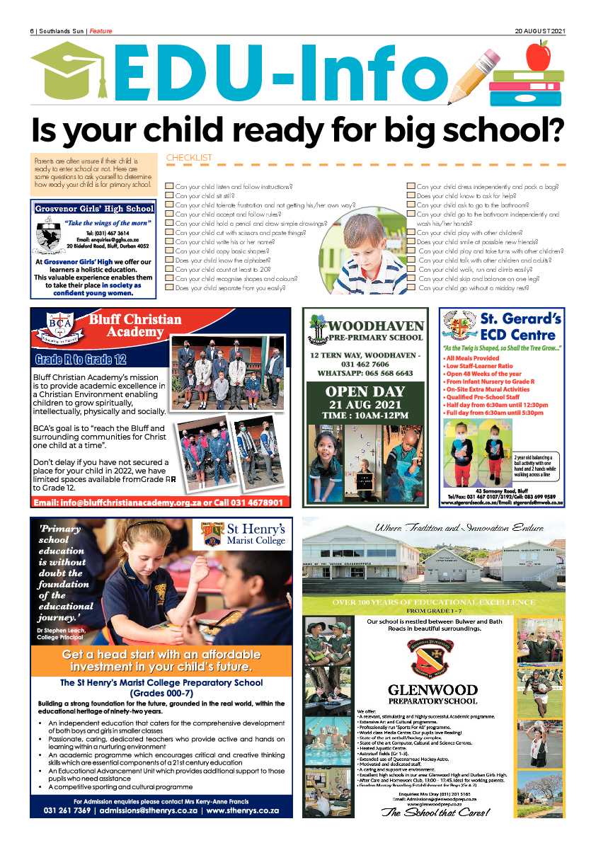 Southlands Sun 20 August  2021 page 6