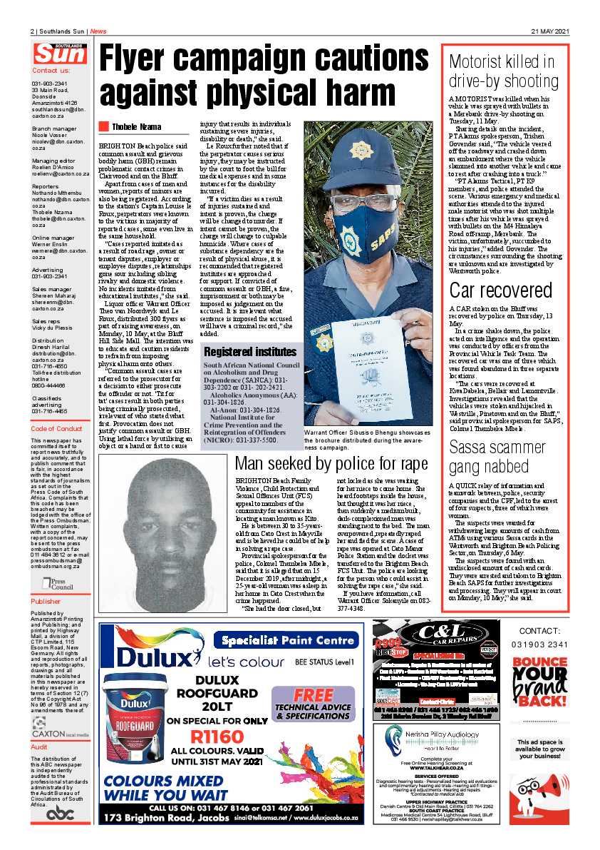 Southlands Sun 21 May 2021 page 2