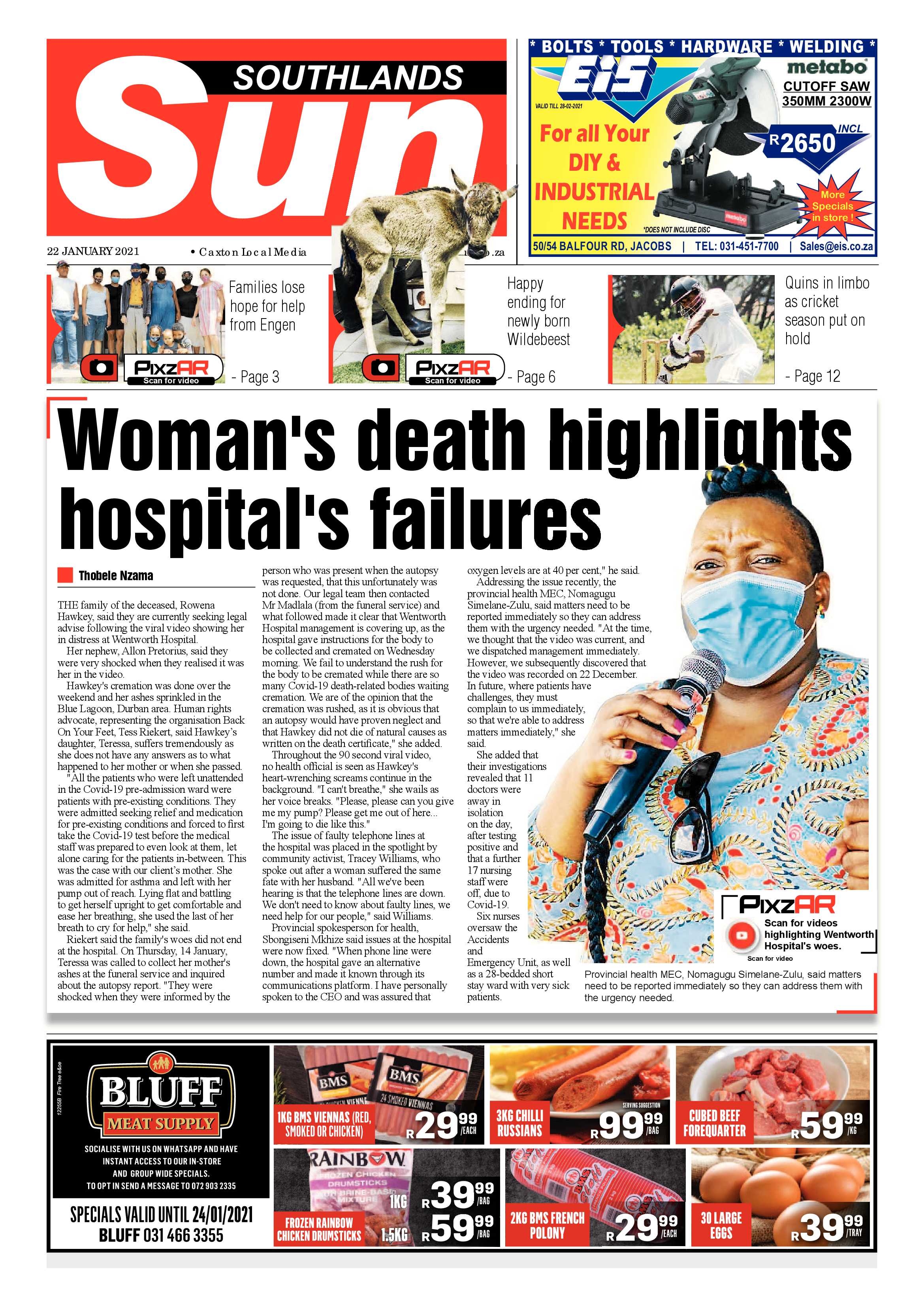 Southlands Sun 22 January 2020 page 1