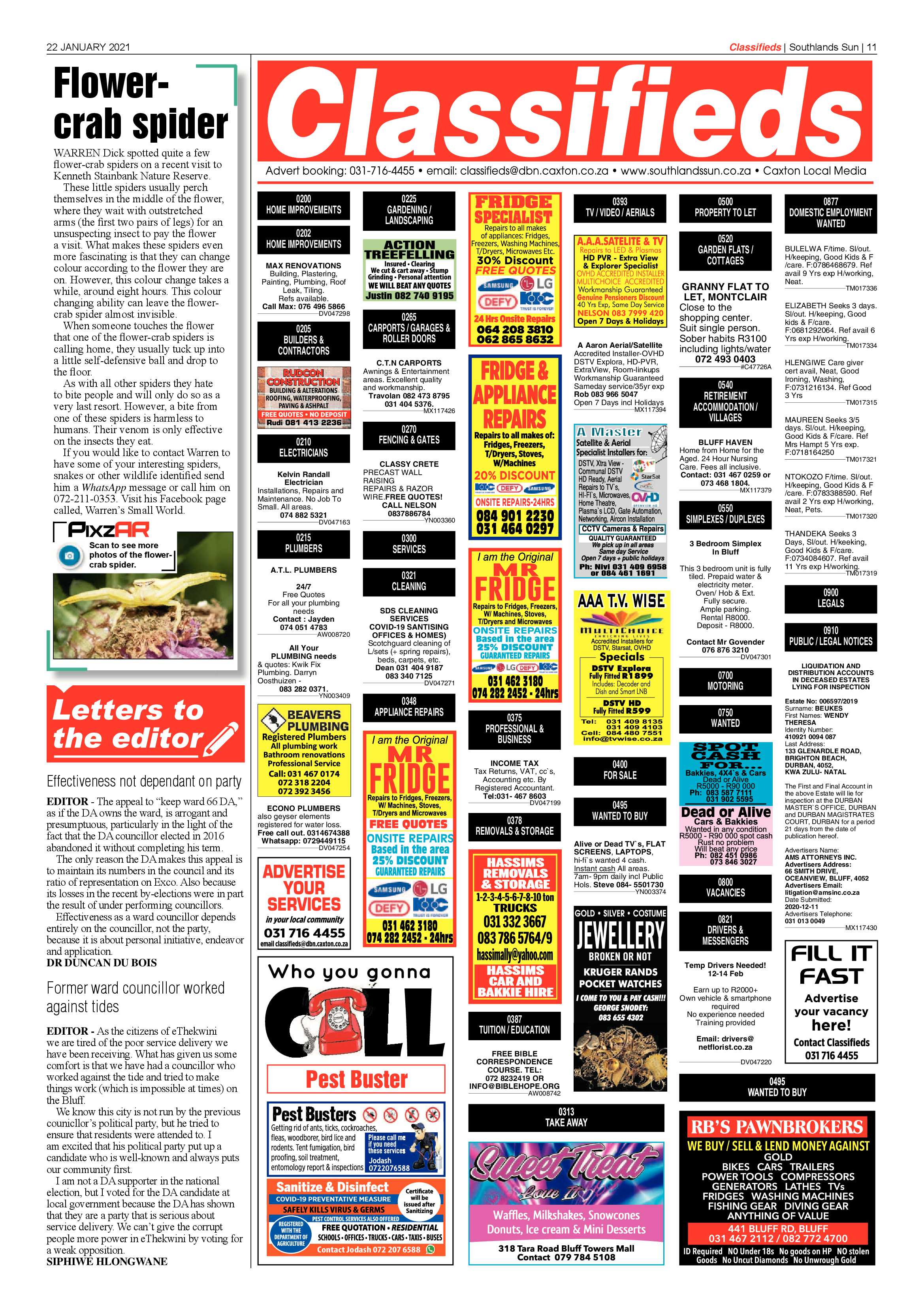 Southlands Sun 22 January 2020 page 11
