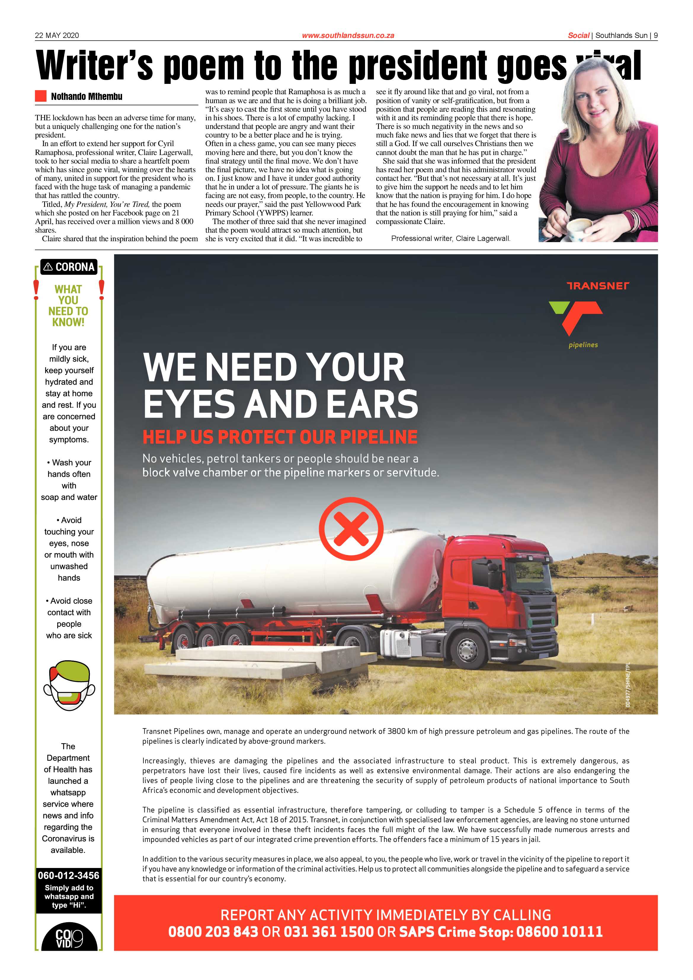 Southlands Sun 22 May 2020 page 9