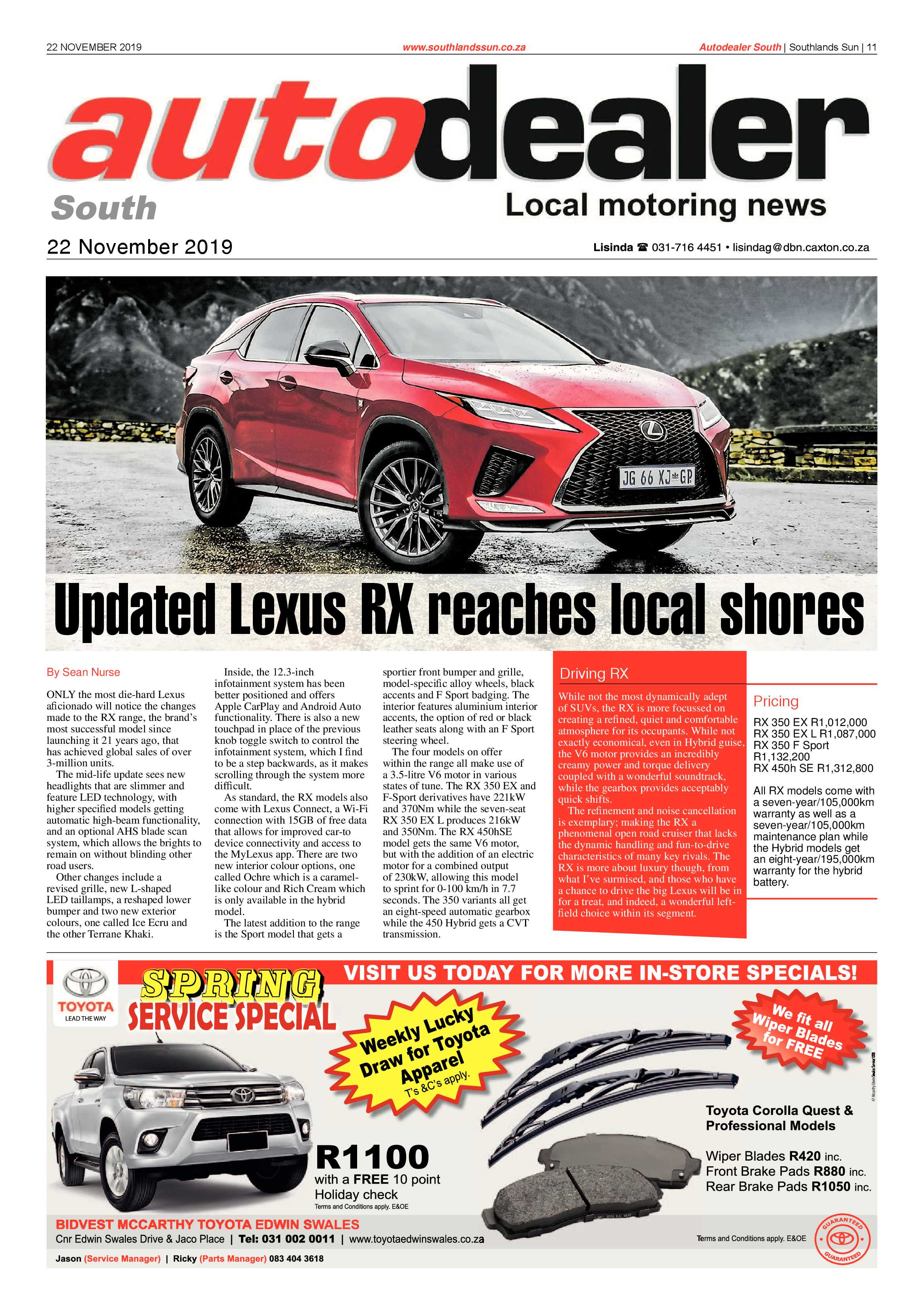 Southlands Sun 22 November 2019 page 11