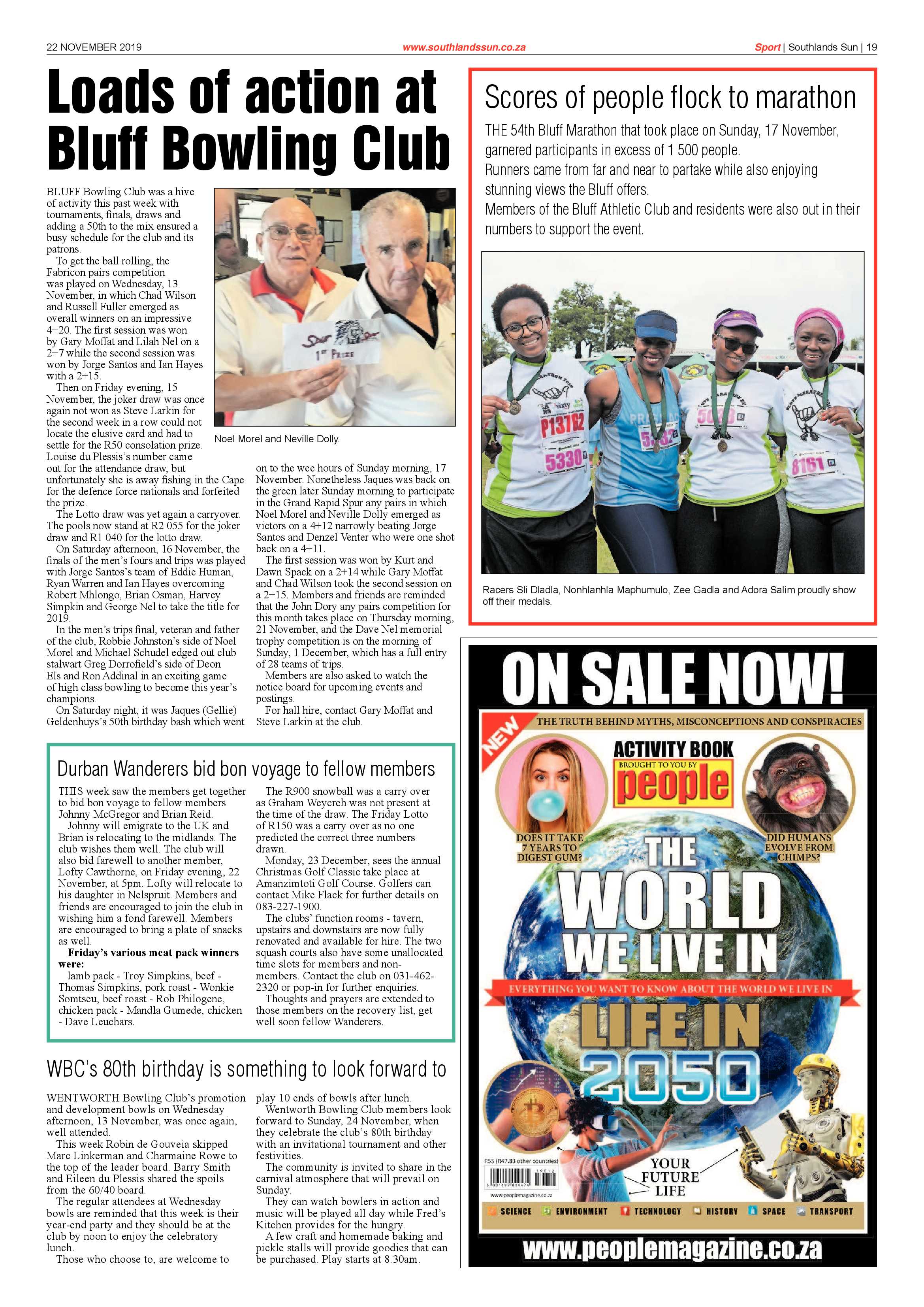 Southlands Sun 22 November 2019 page 19