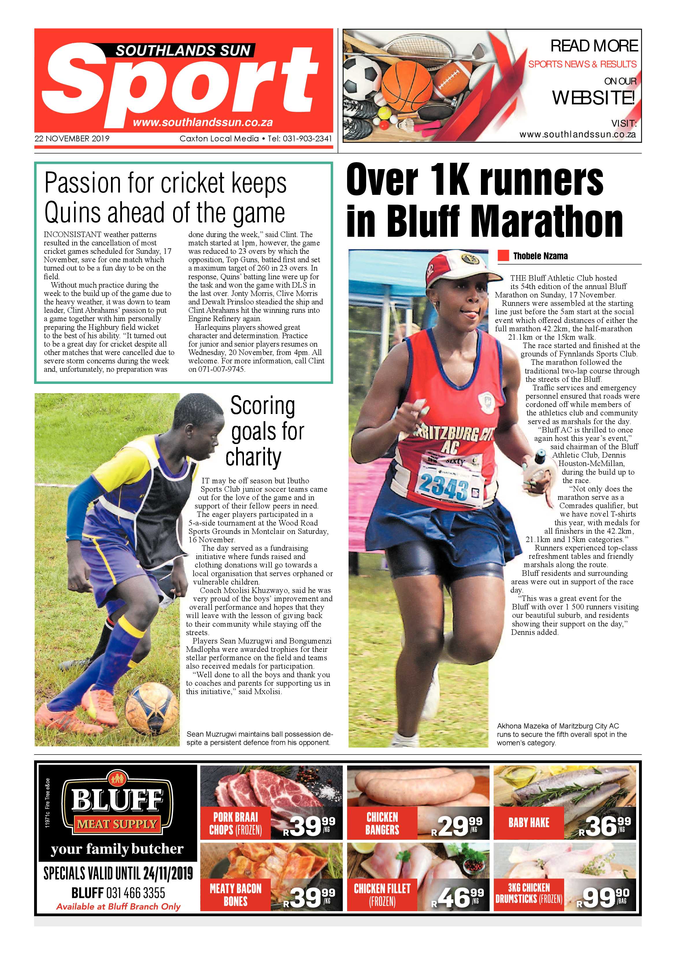Southlands Sun 22 November 2019 page 20