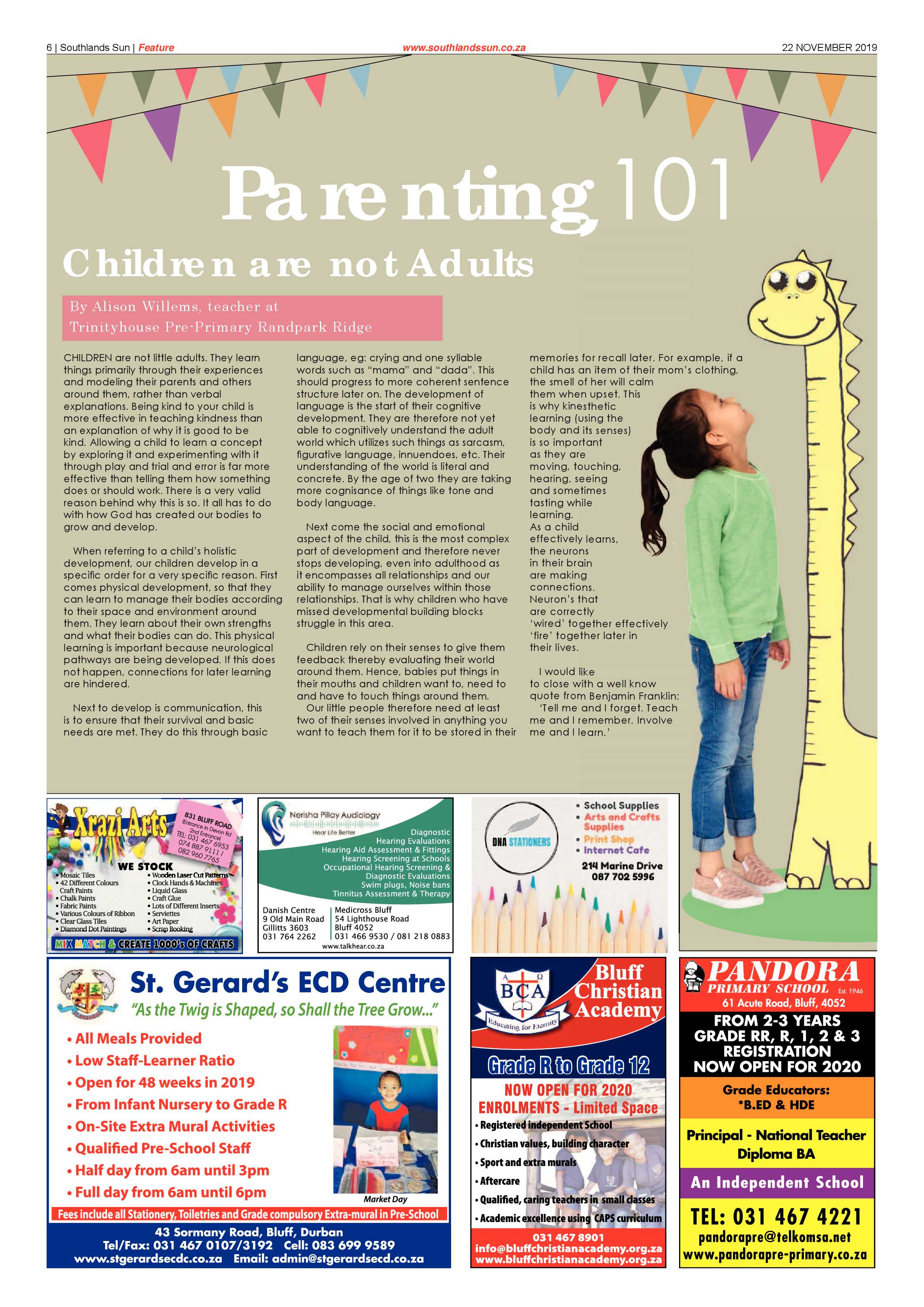 Southlands Sun 22 November 2019 page 6