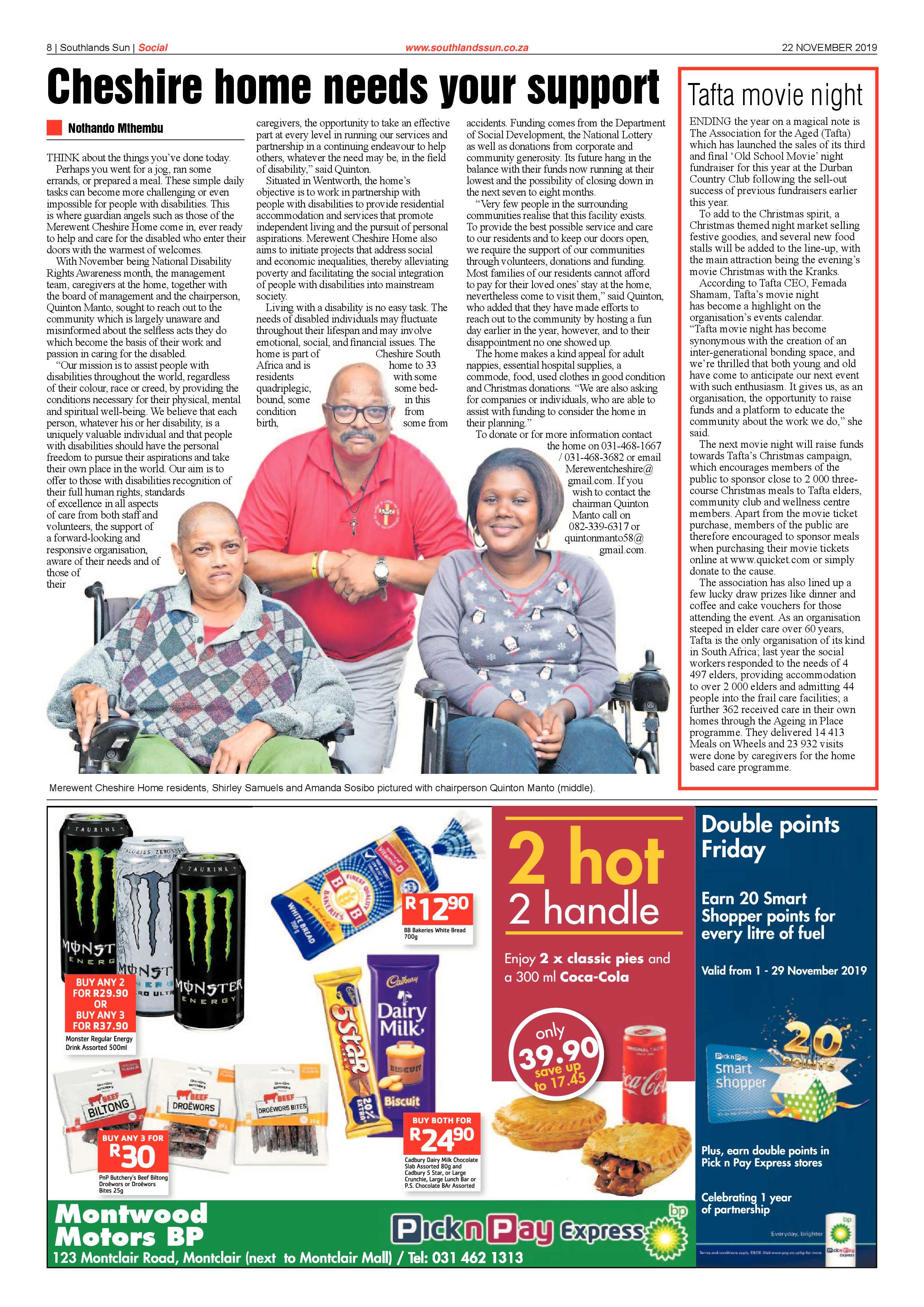 Southlands Sun 22 November 2019 page 8