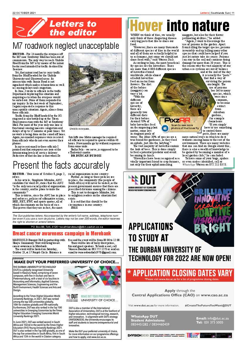 Southlands Sun 22 October 2021 page 10