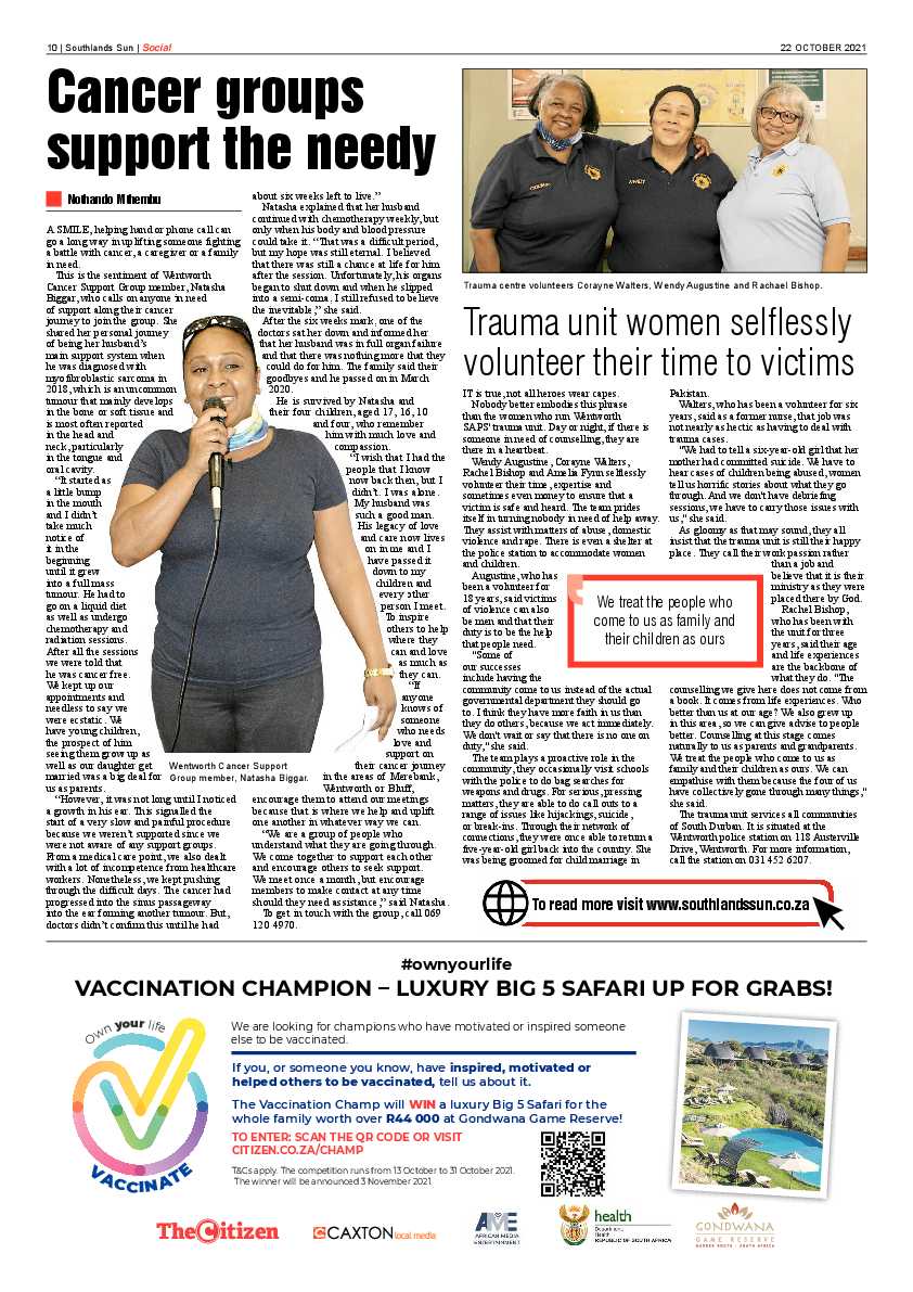 Southlands Sun 22 October 2021 page 9