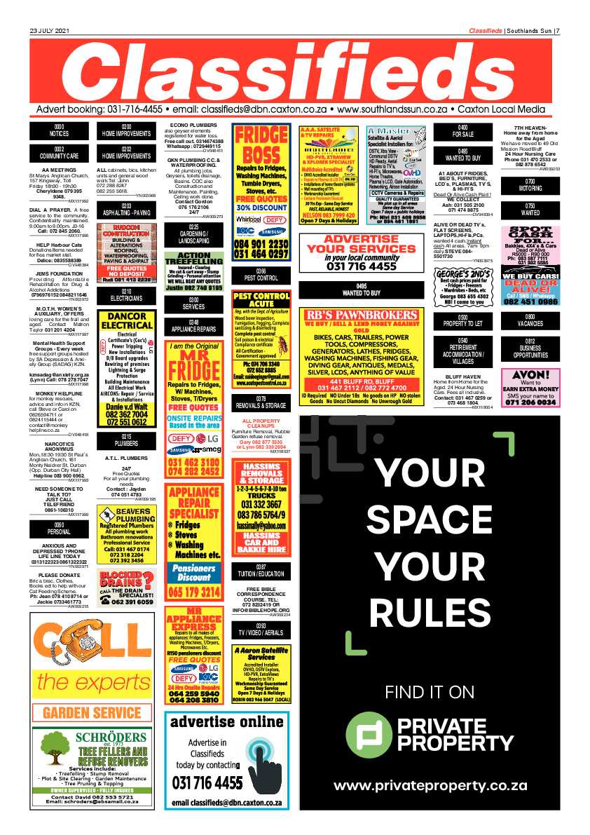 Southlands Sun 23 July 2021 page 7