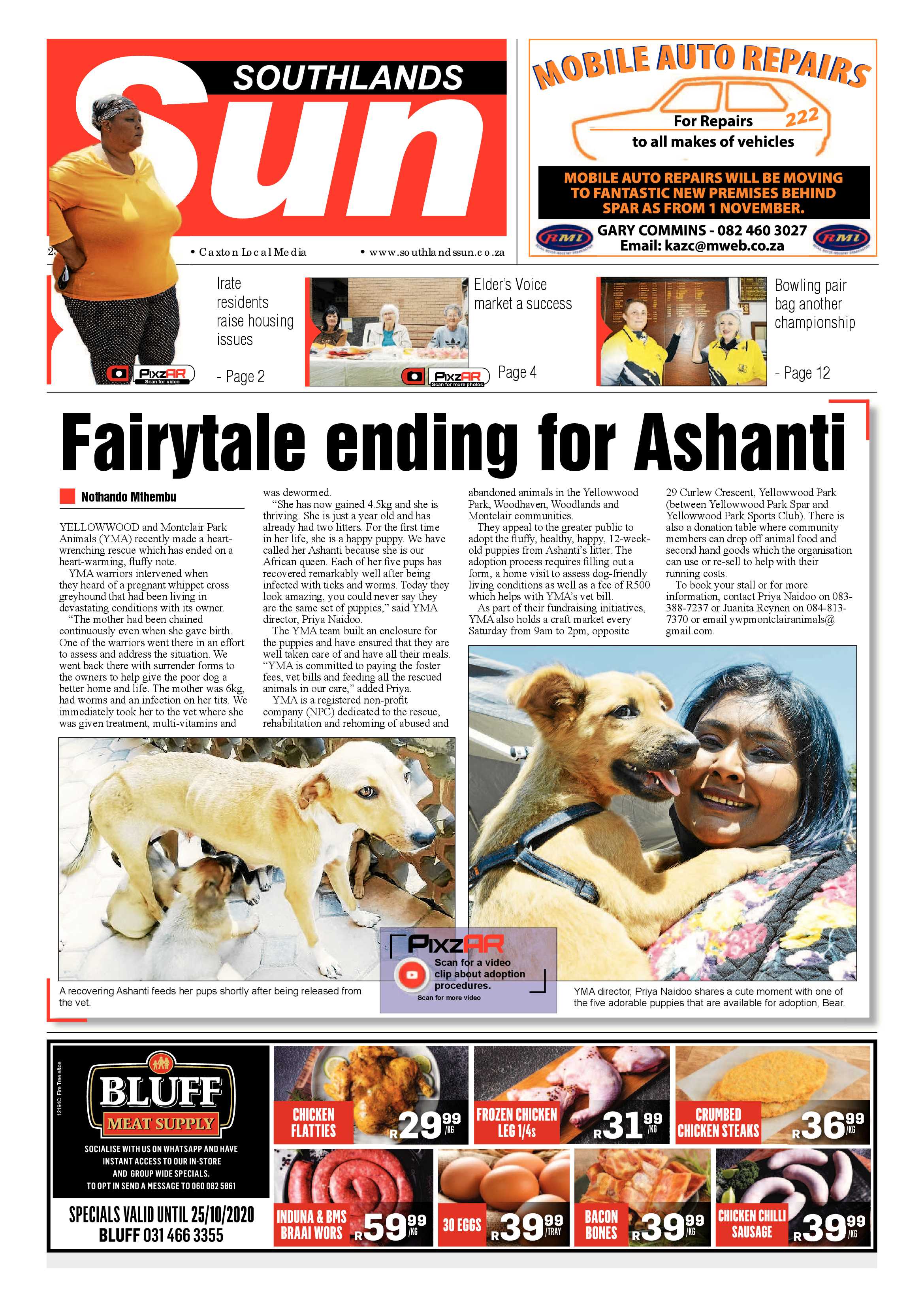 Southlands Sun 23 October 2020 page 1