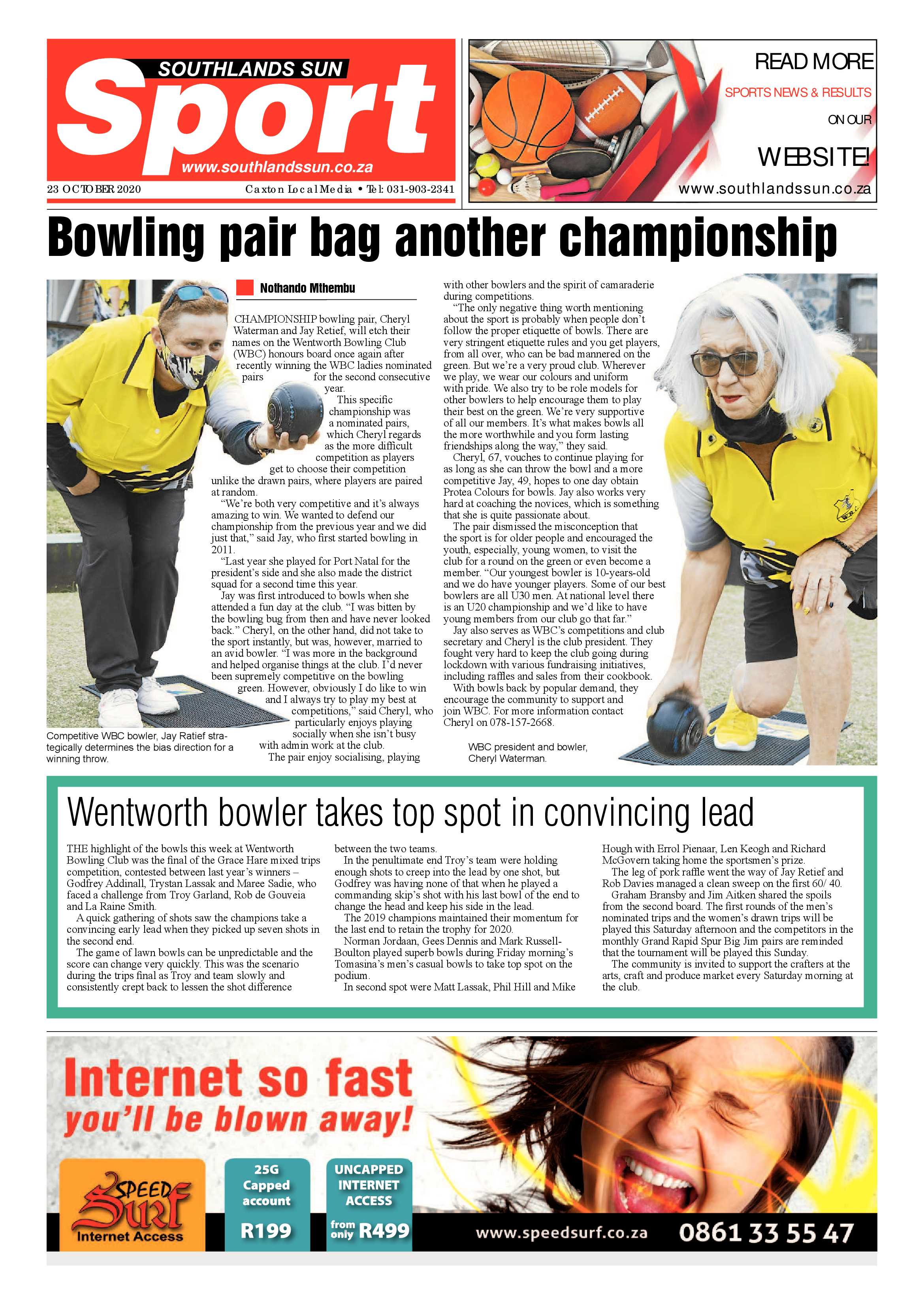 Southlands Sun 23 October 2020 page 11
