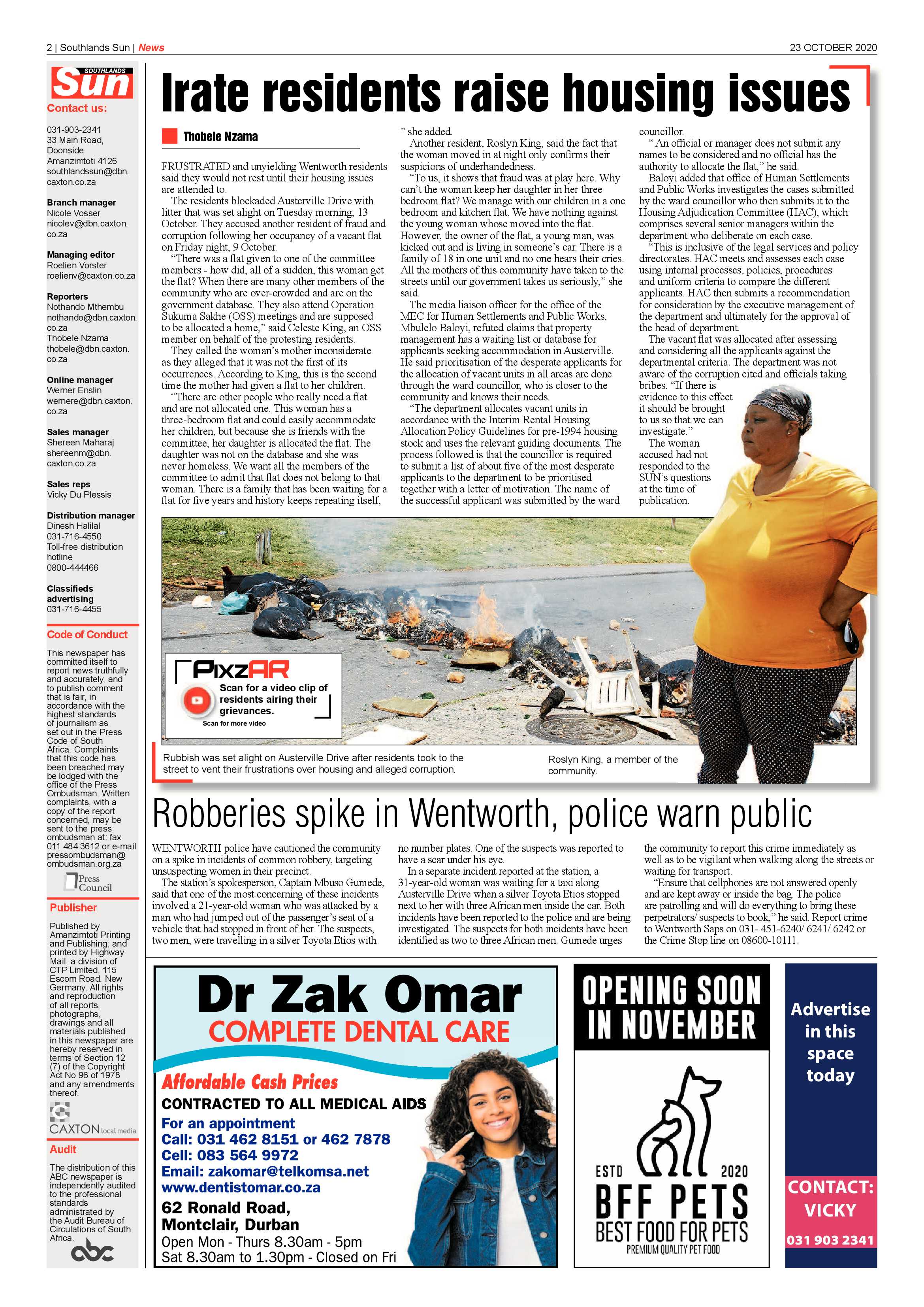 Southlands Sun 23 October 2020 page 2