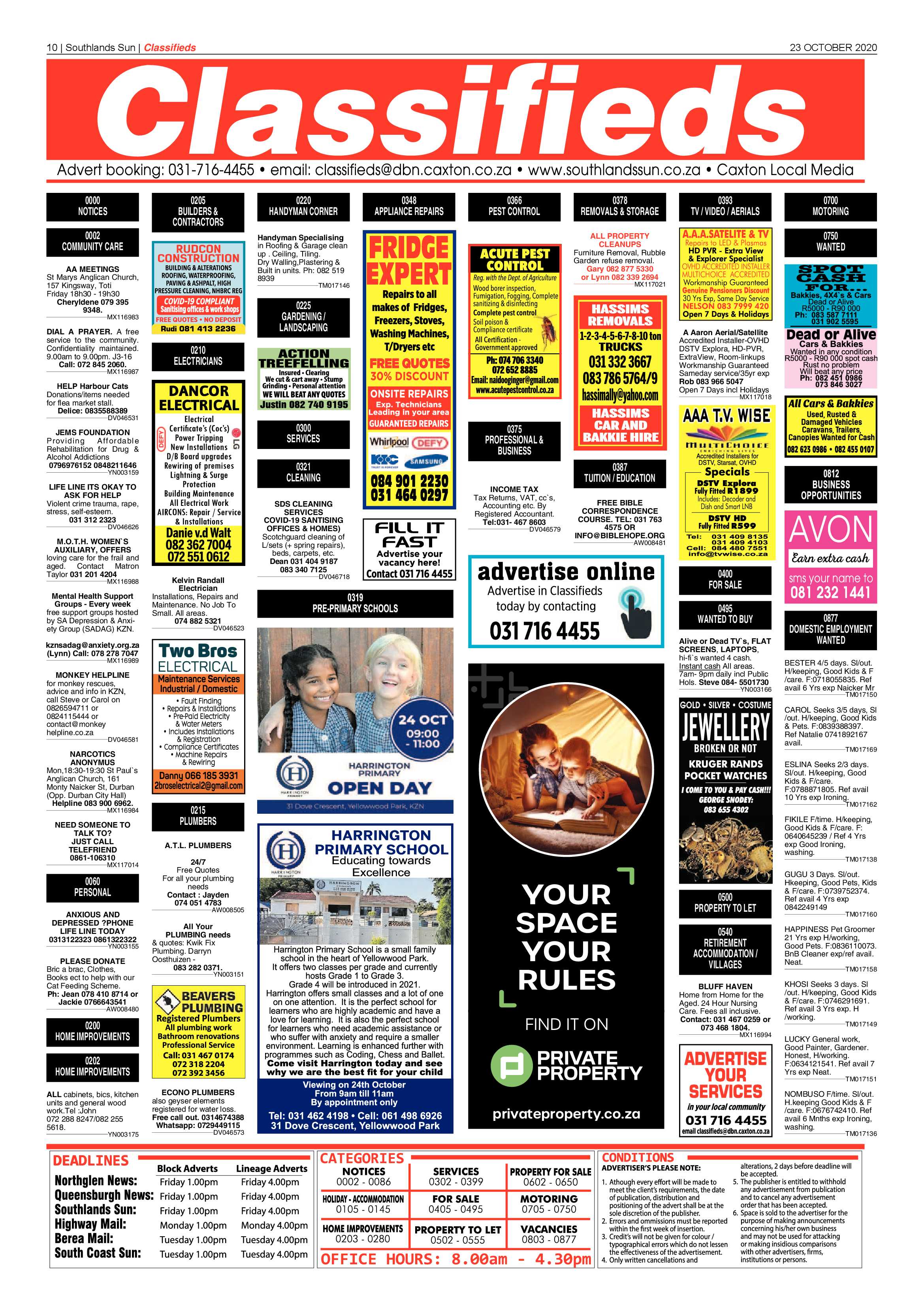 Southlands Sun 23 October 2020 page 9