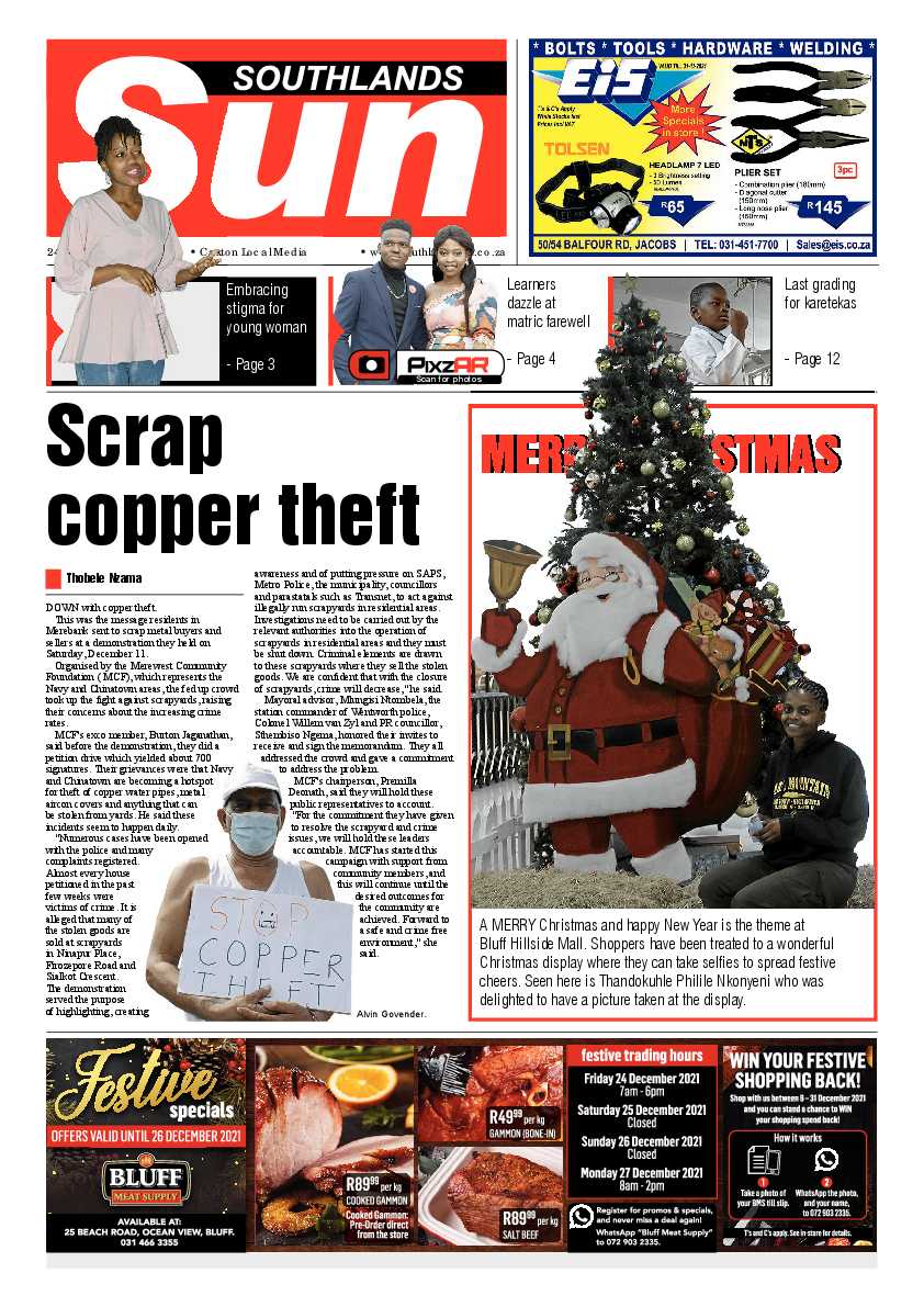 Southlands Sun 24 December 2021 page 1