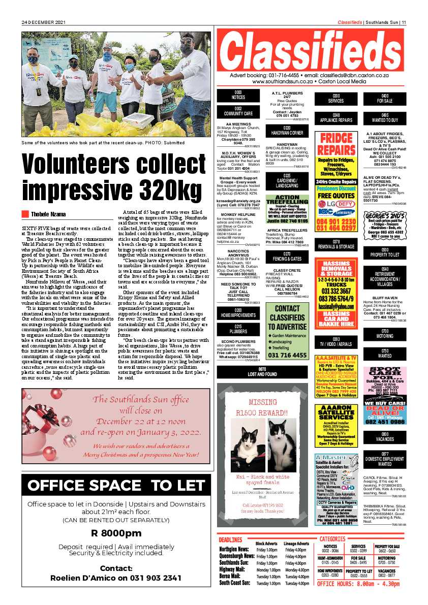 Southlands Sun 24 December 2021 page 11