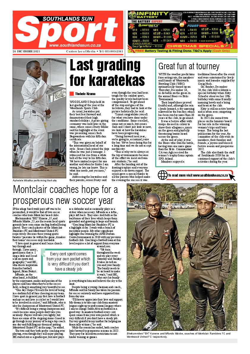 Southlands Sun 24 December 2021 page 12