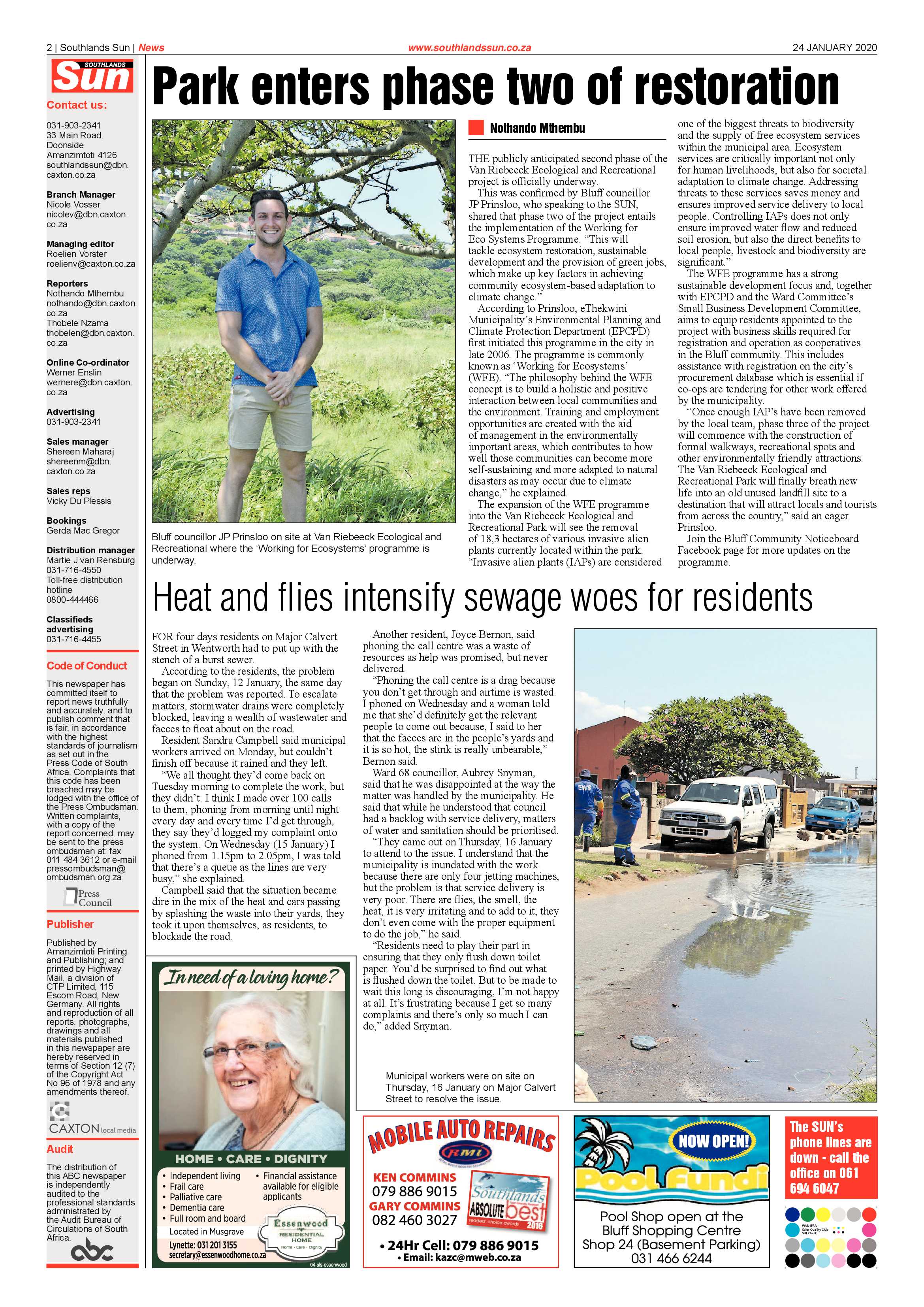Southlands Sun 24 Januray 2020 page 2