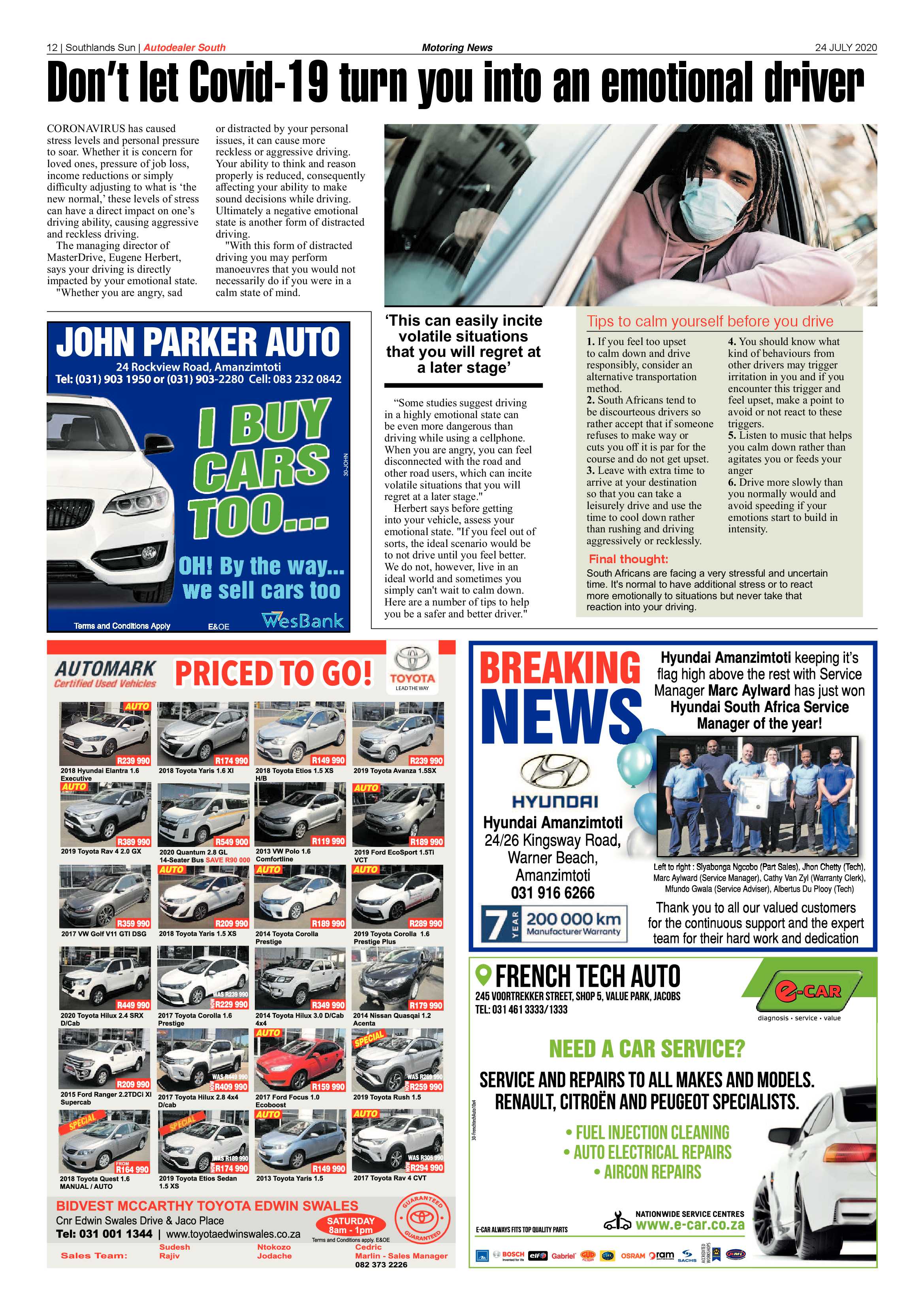 Southlands Sun 24 July 2020 page 12
