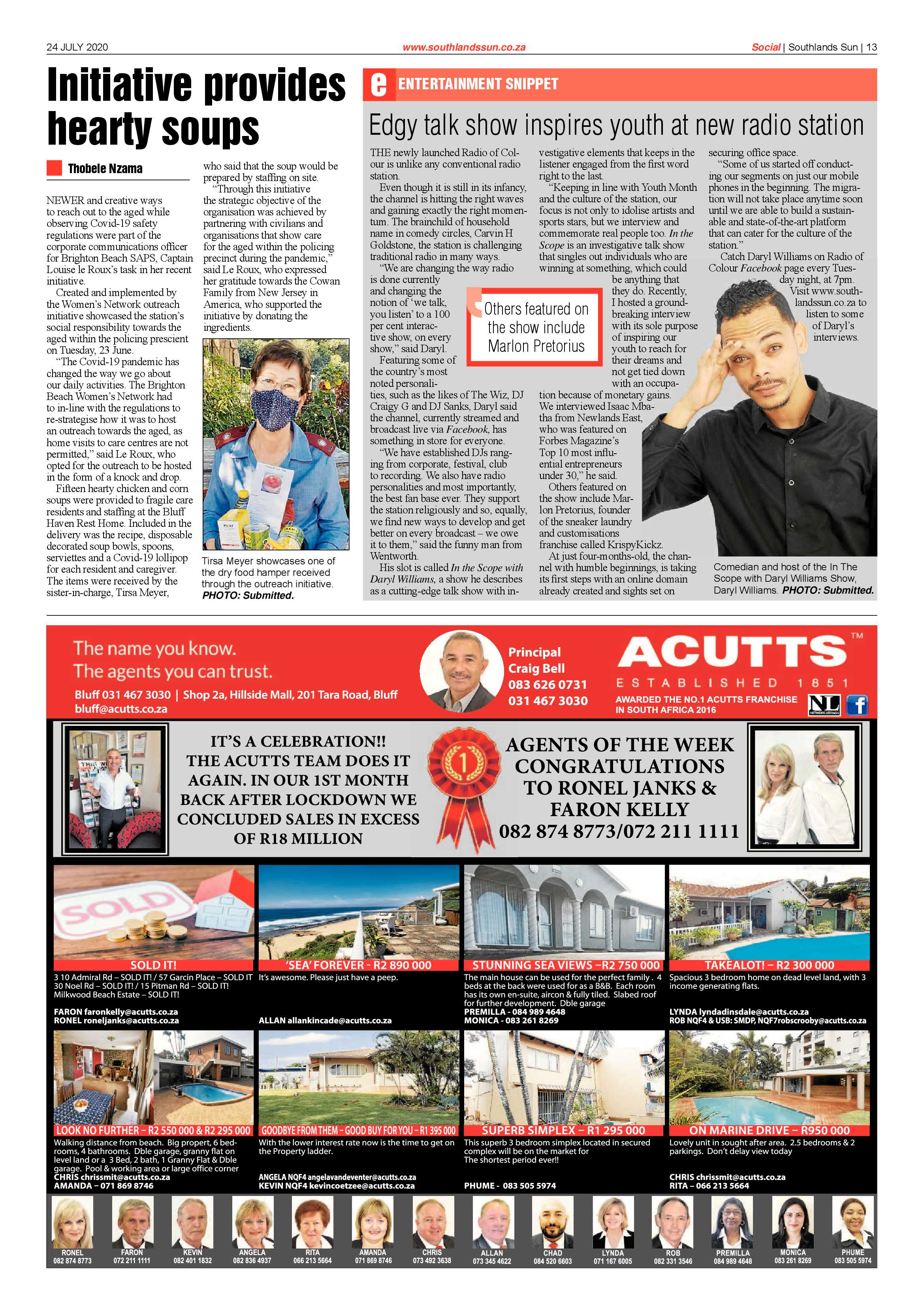 Southlands Sun 24 July 2020 page 13