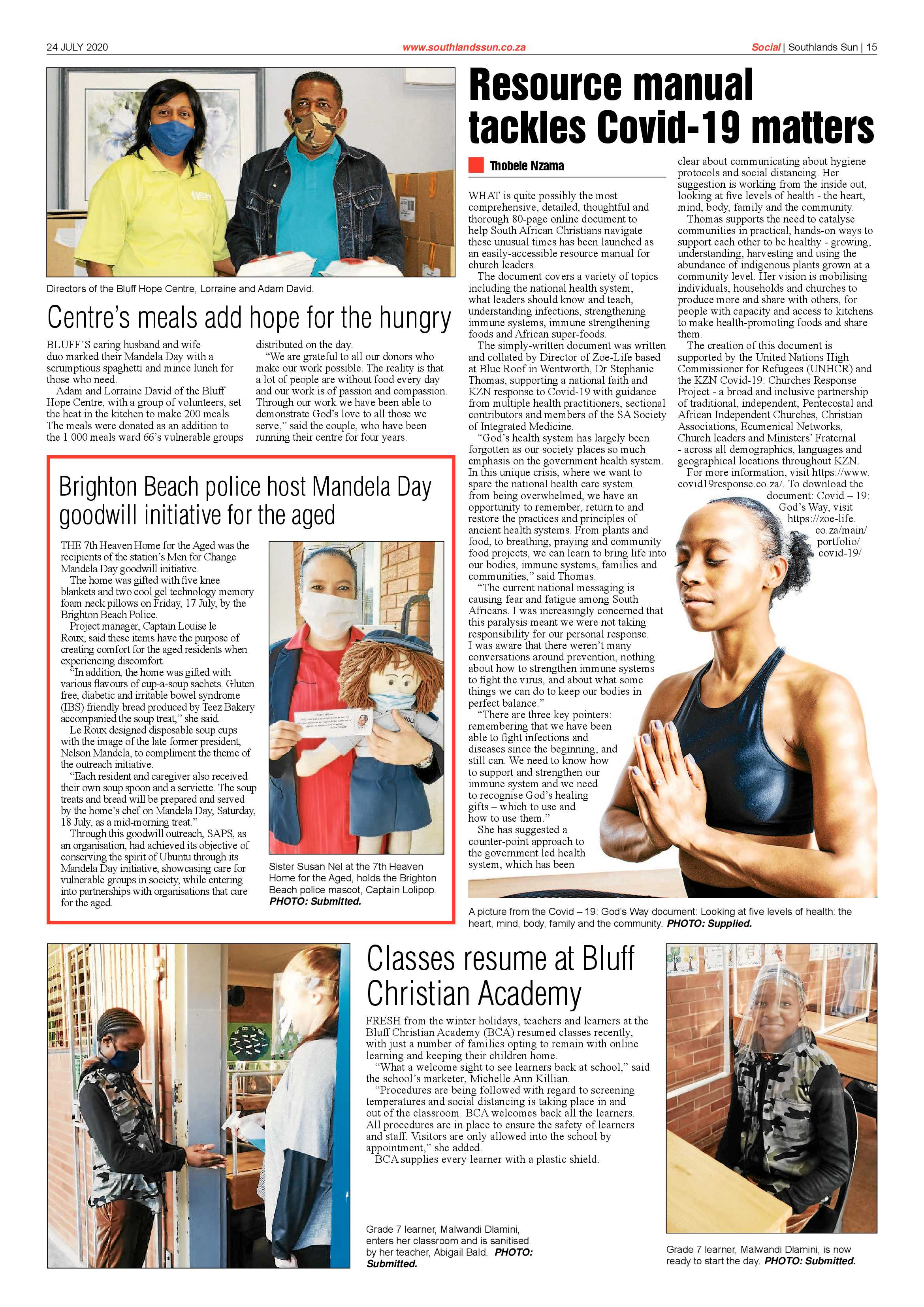 Southlands Sun 24 July 2020 page 15