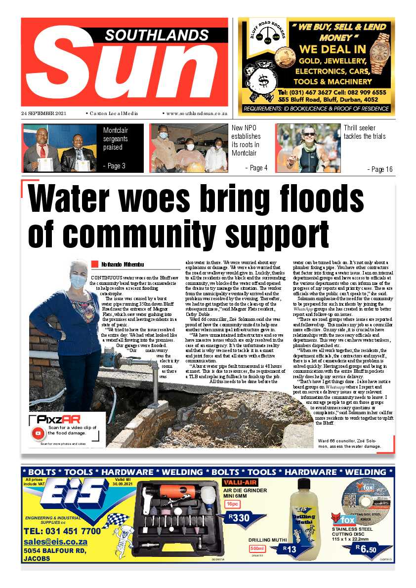 Southlands Sun 24 September 2021 page 1