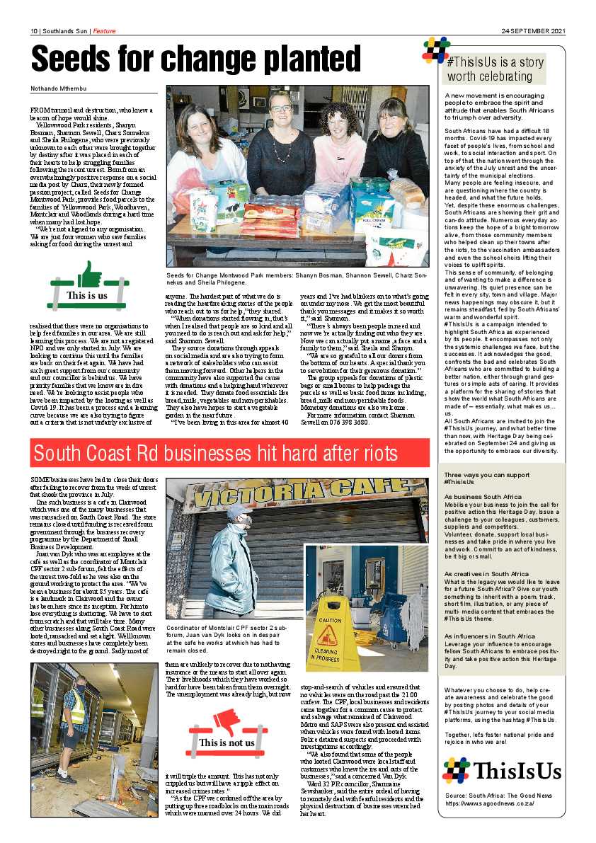 Southlands Sun 24 September 2021 page 10