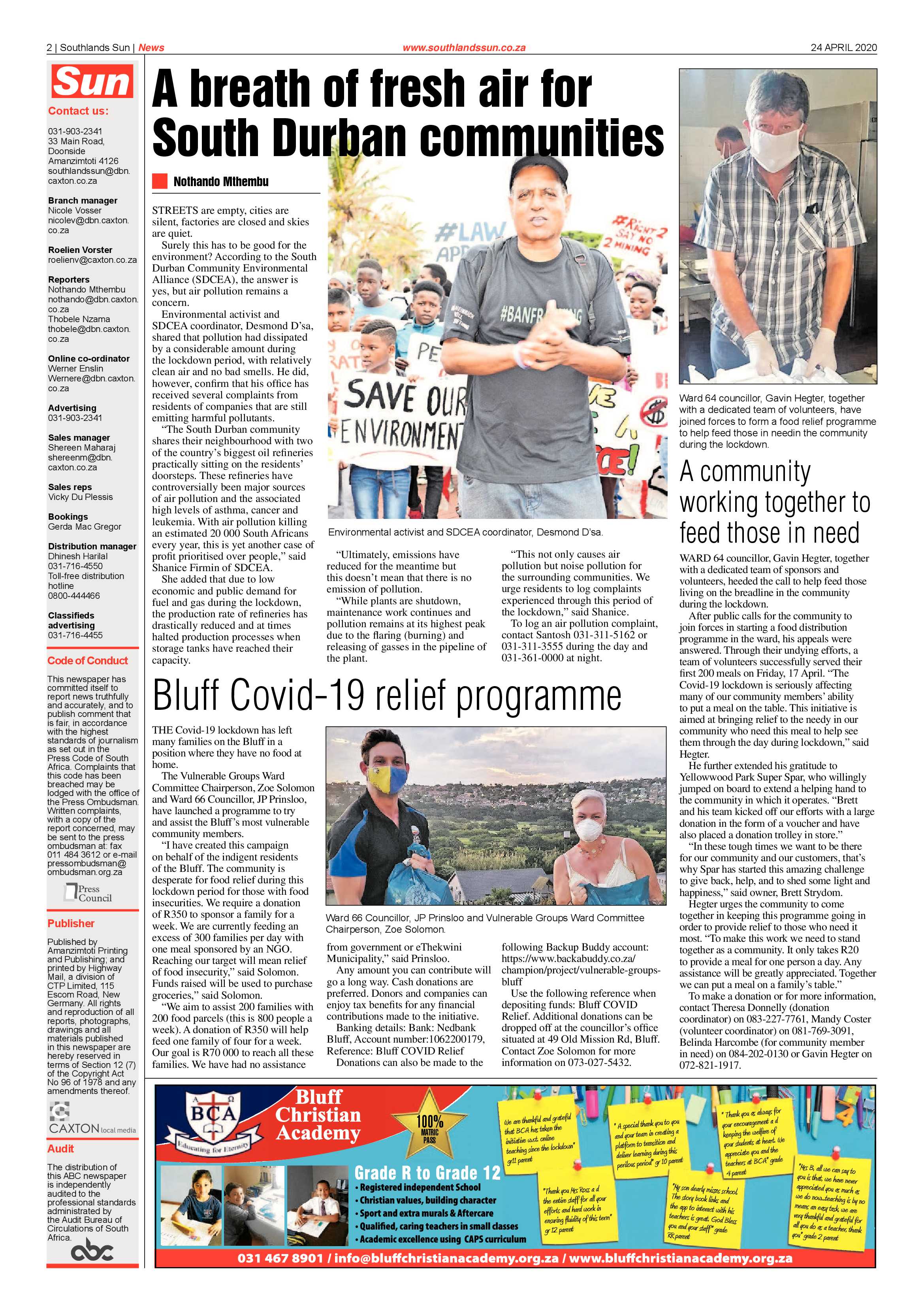 Southlands Sun 24 April 2020 page 6