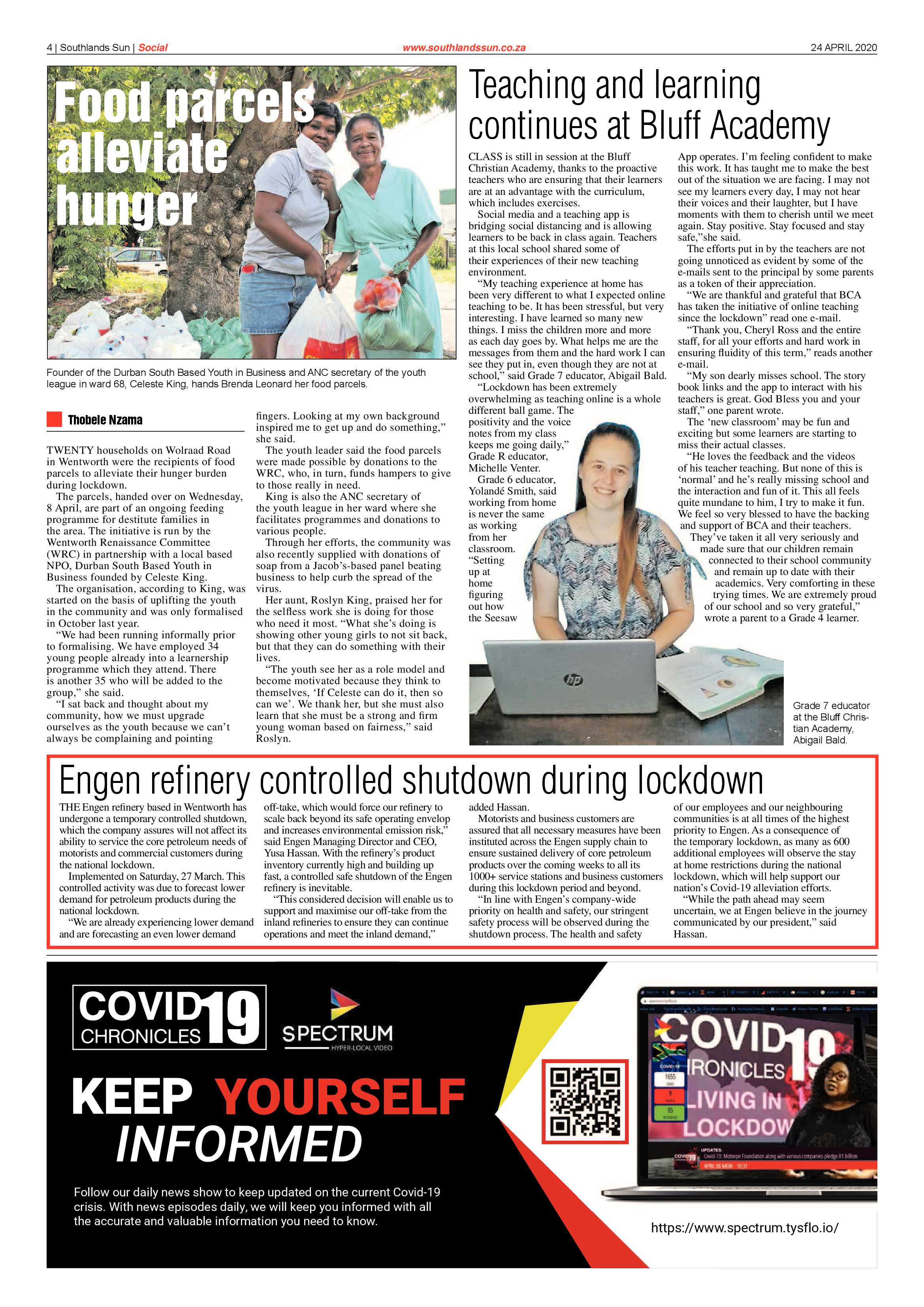 Southlands Sun 24 April 2020 page 8