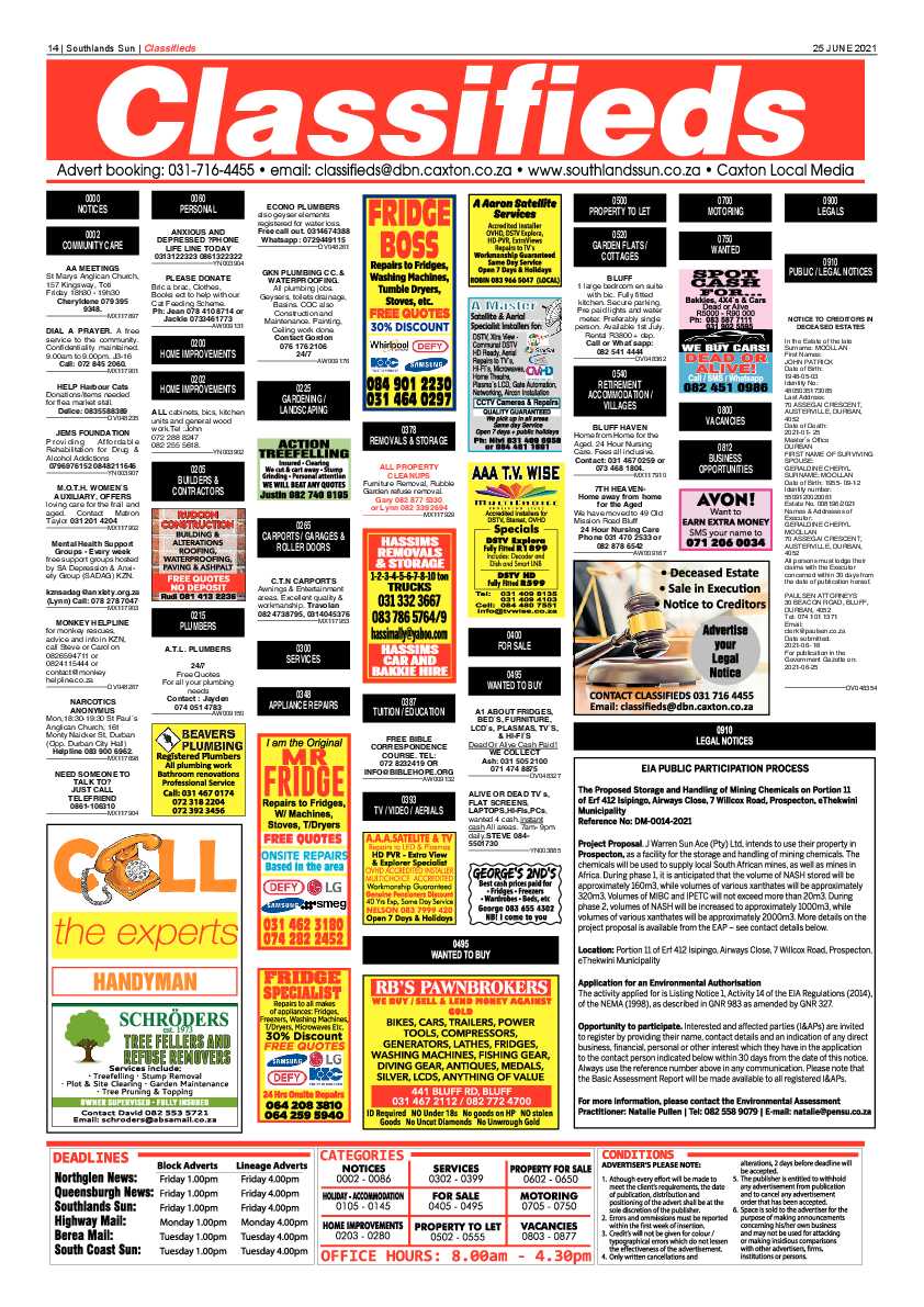 Southlands Sun 25 June 2021 page 14