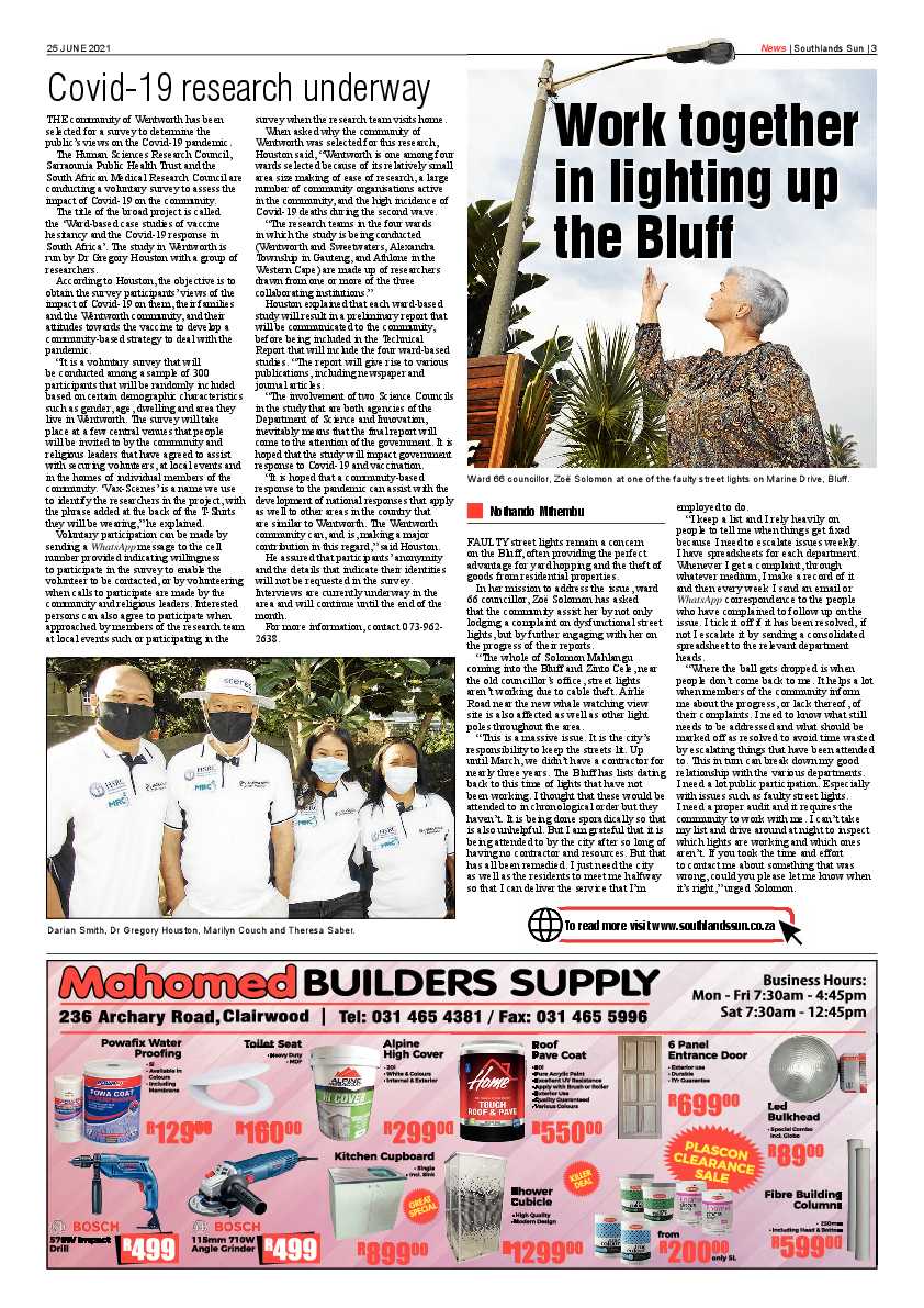 Southlands Sun 25 June 2021 page 3