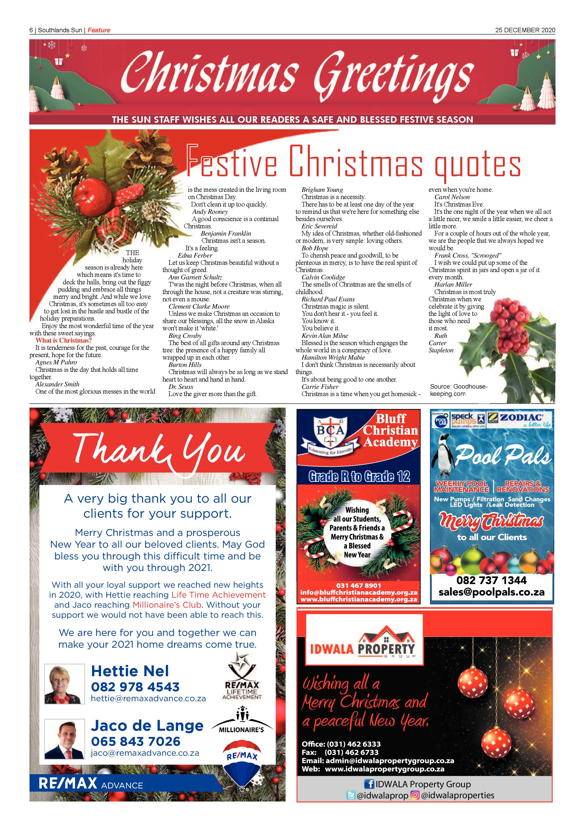 Southlands Sun 25 November 2020 page 6