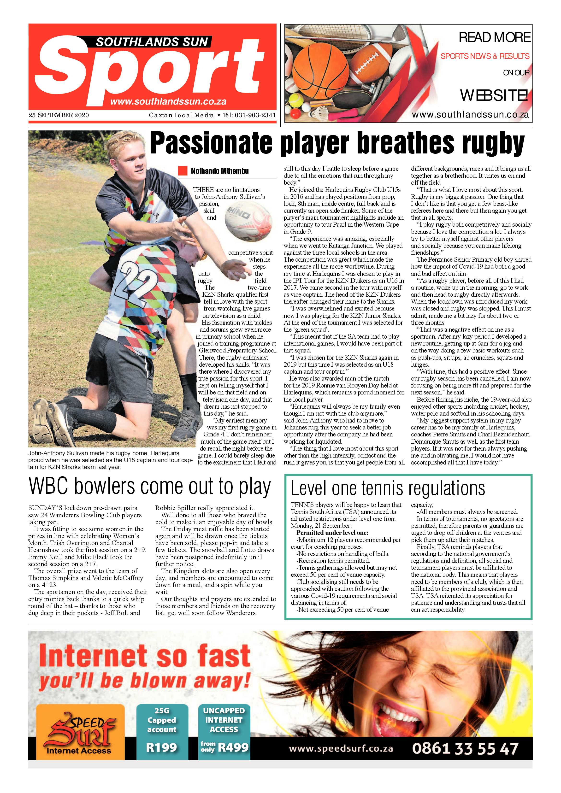 Southlands Sun 25 September 2020 page 20