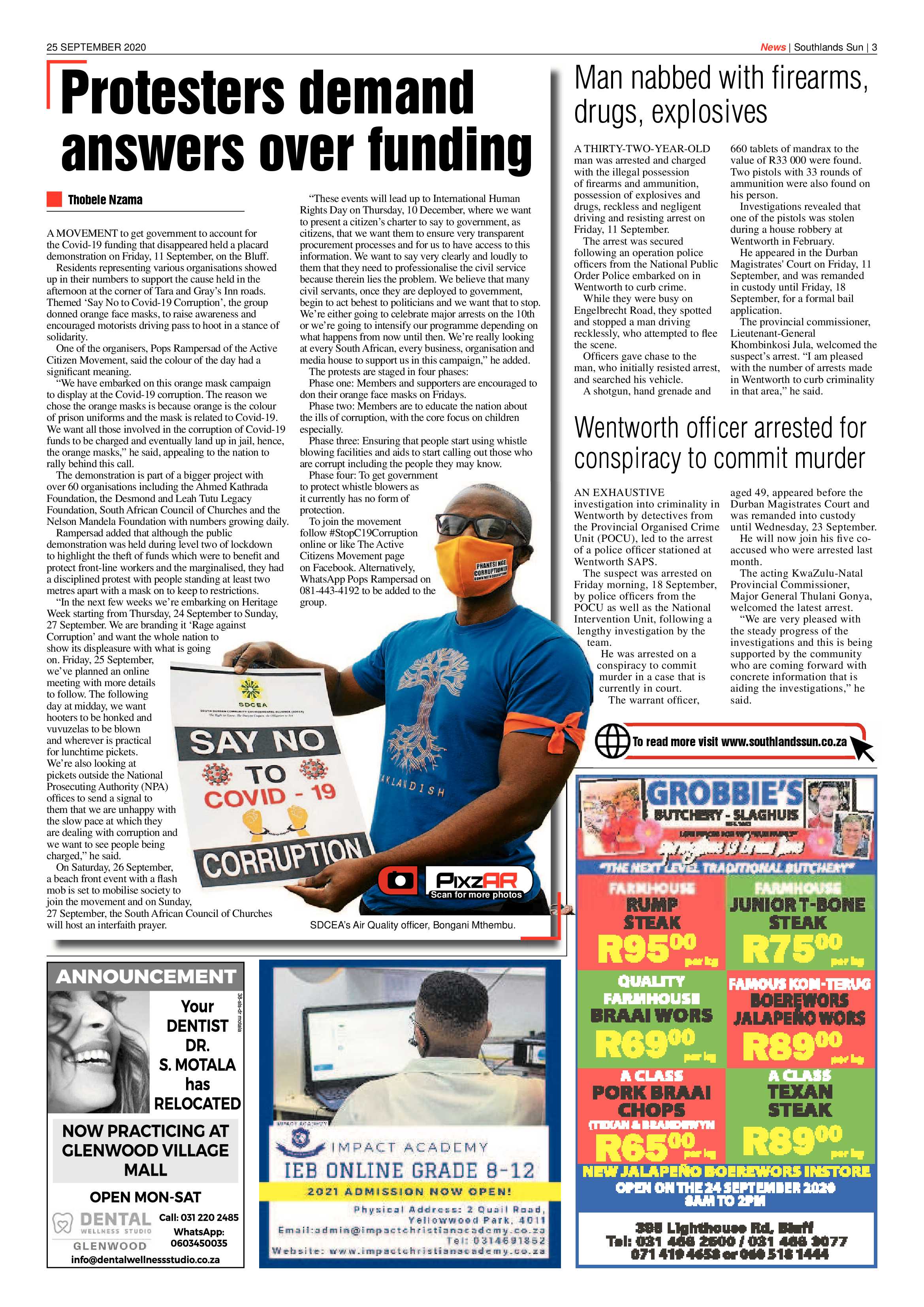 Southlands Sun 25 September 2020 page 3