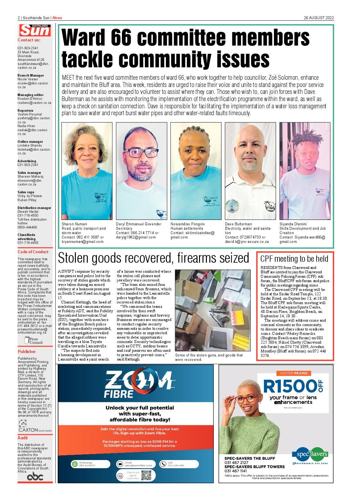 Southlands Sun 26 August 2022 page 2